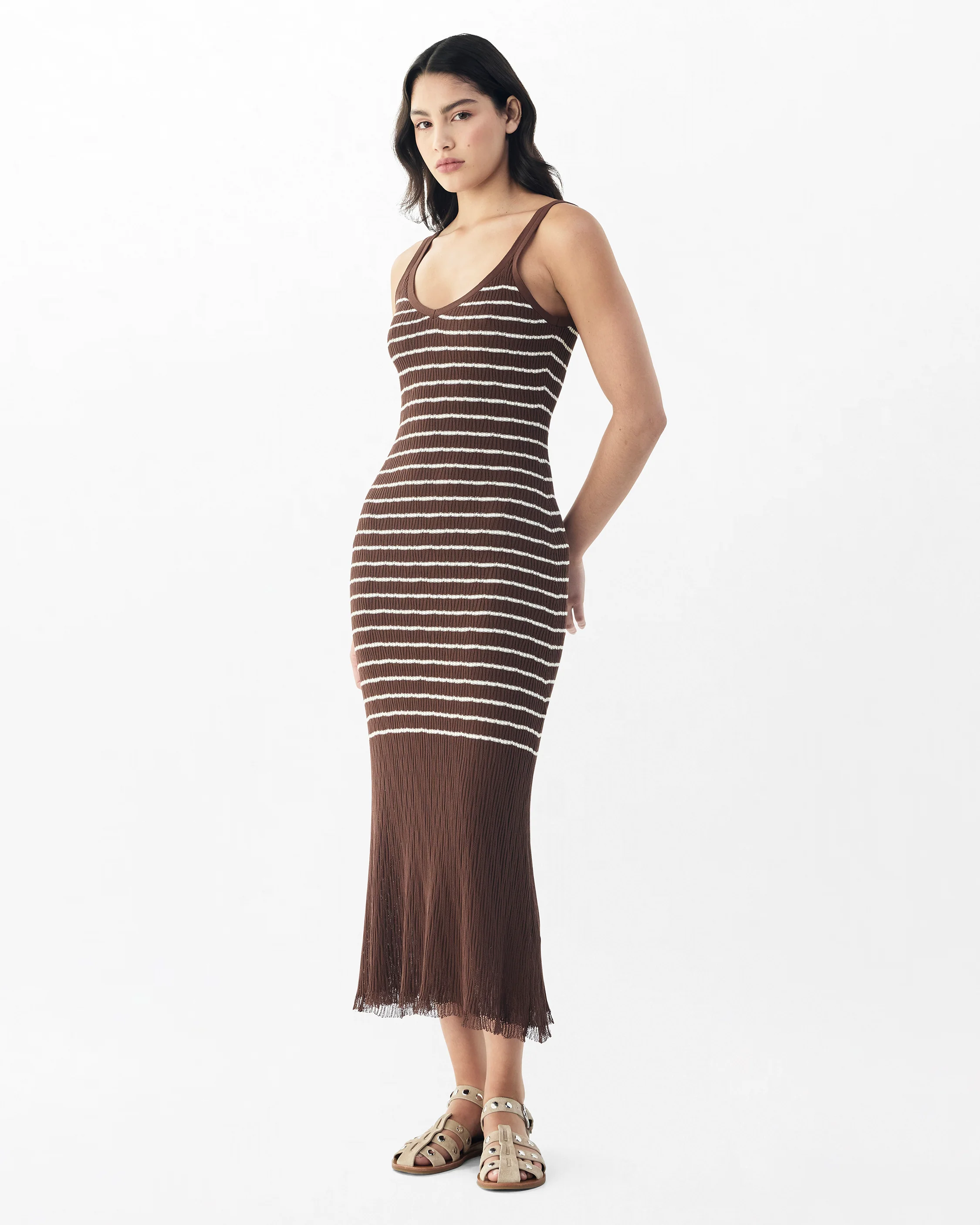 Chiara Striped Tank Dress - Image 4