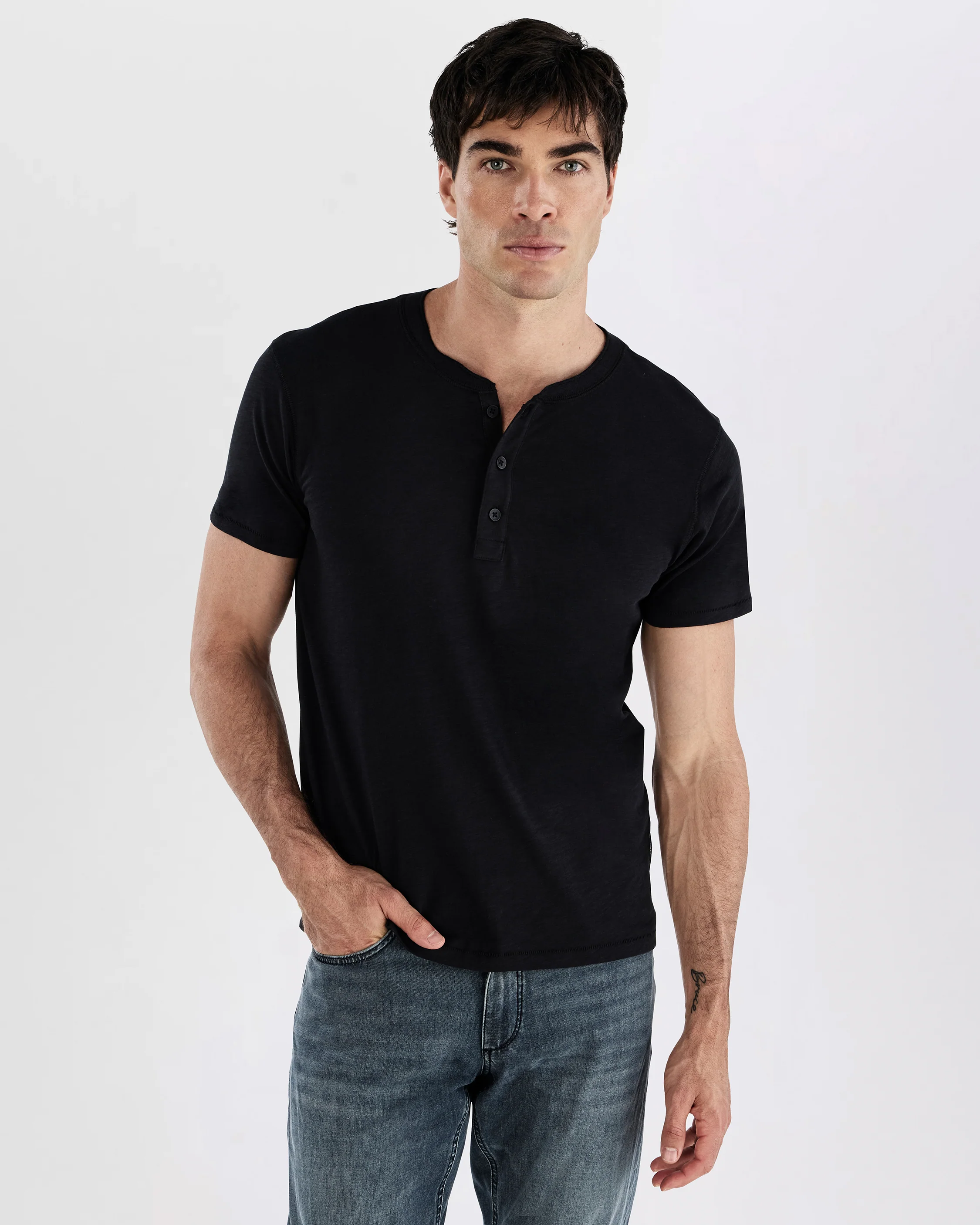 Classic Jersey Henley Tee
