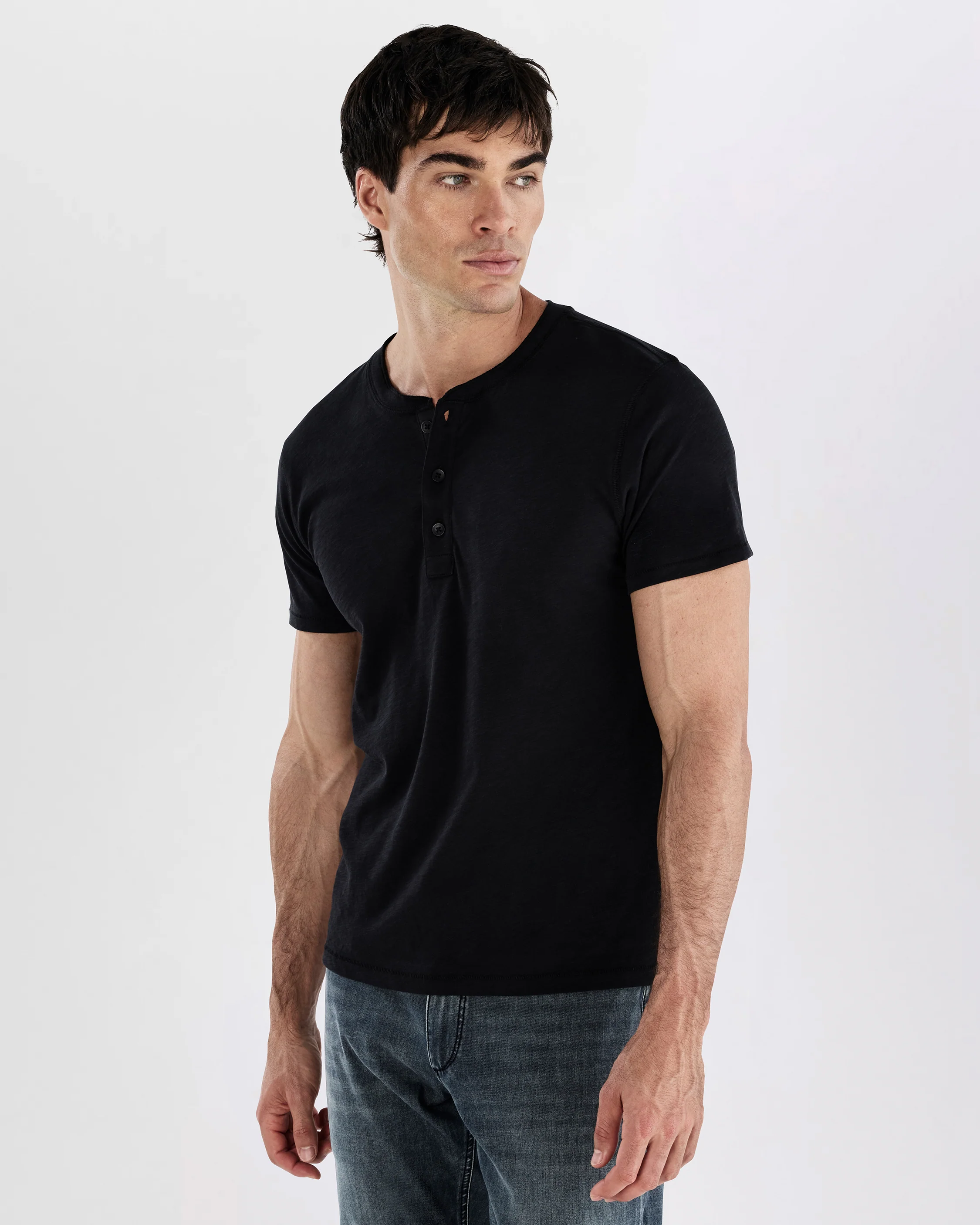 Classic Jersey Henley Tee - Image 4