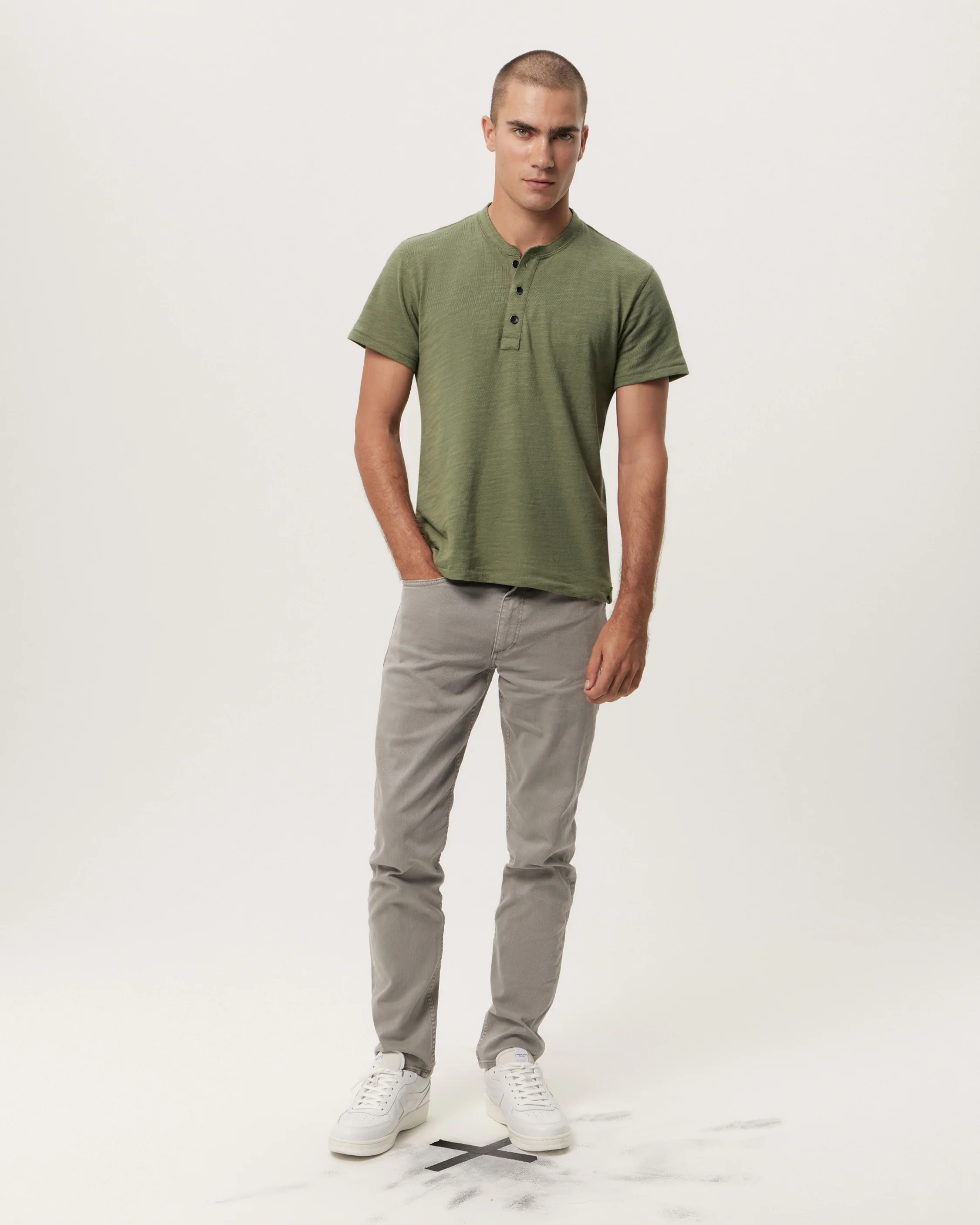 Classic Short Sleeve Flame Henley - Image 3