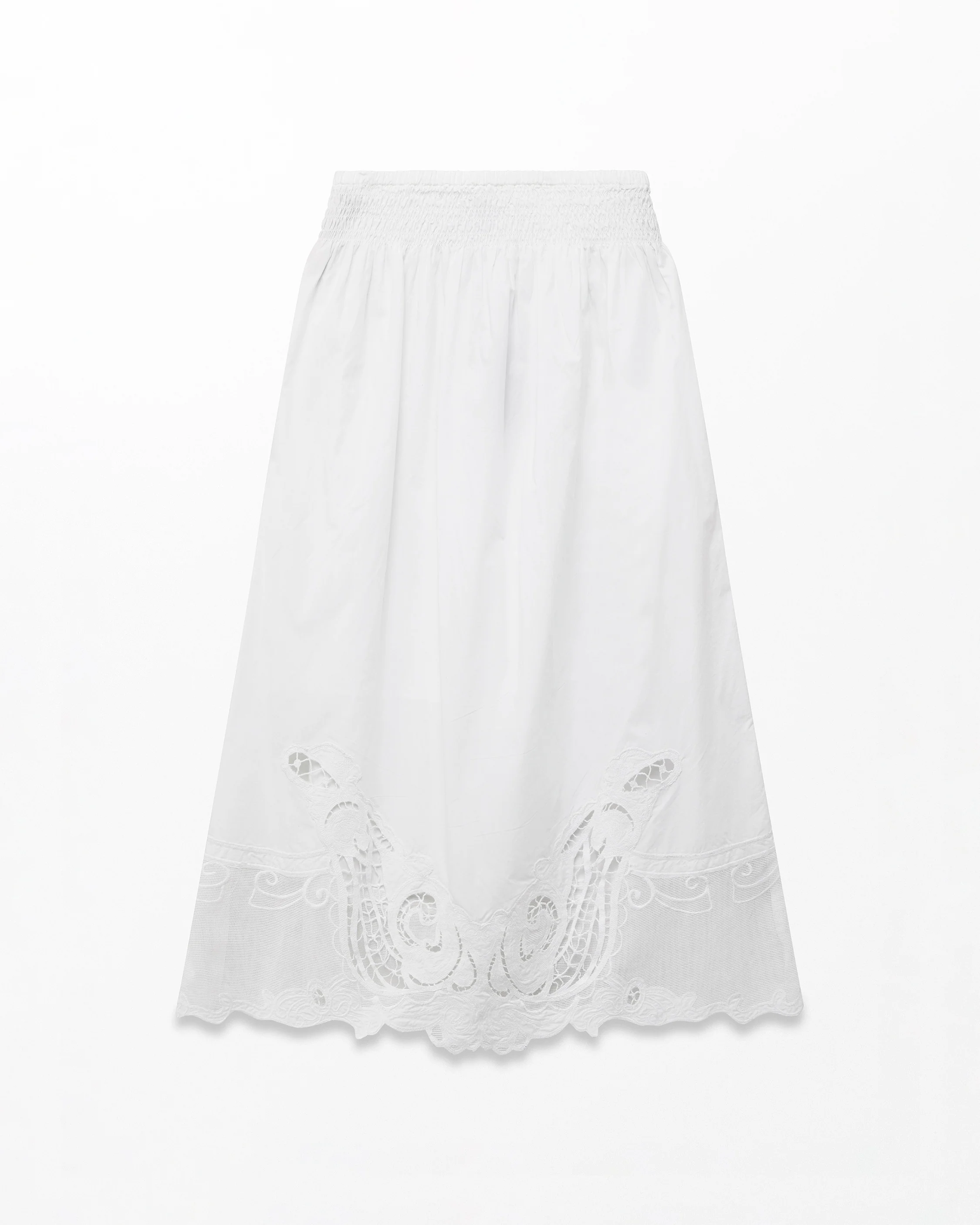 Clem Lace-Trim Poplin Skirt - Image 2