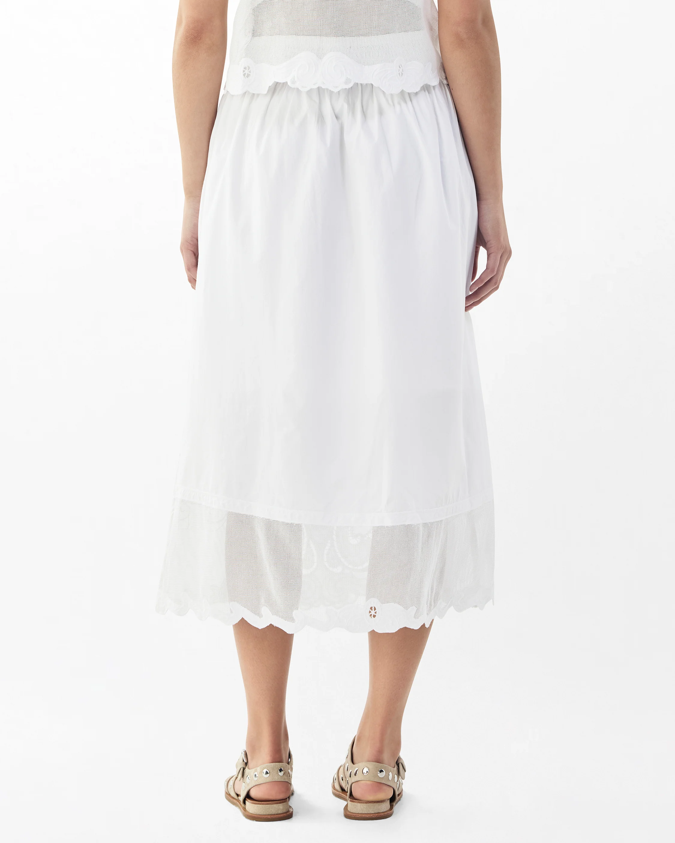 Clem Lace-Trim Poplin Skirt - Image 5