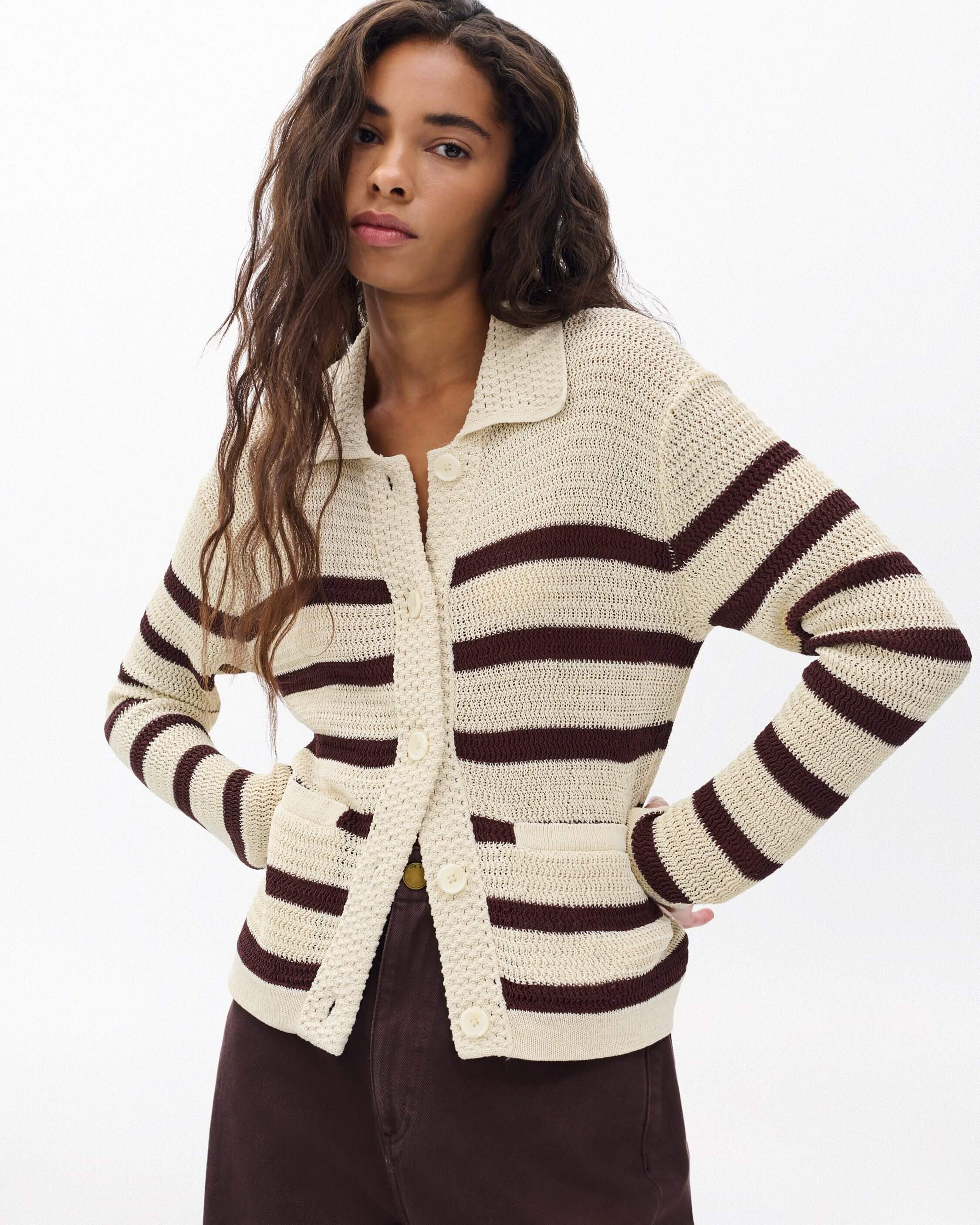 Costi Striped Cardigan