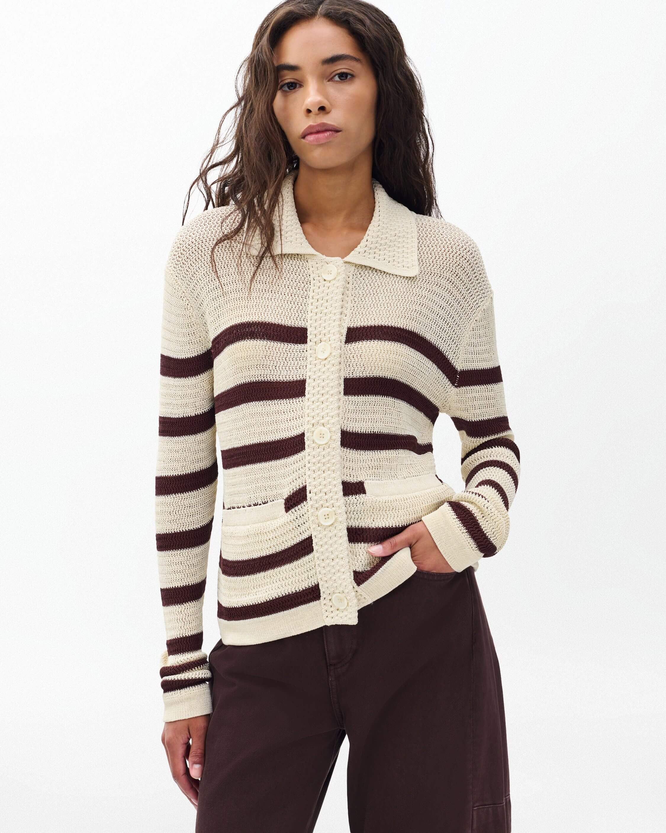 Costi Striped Cardigan - Image 4