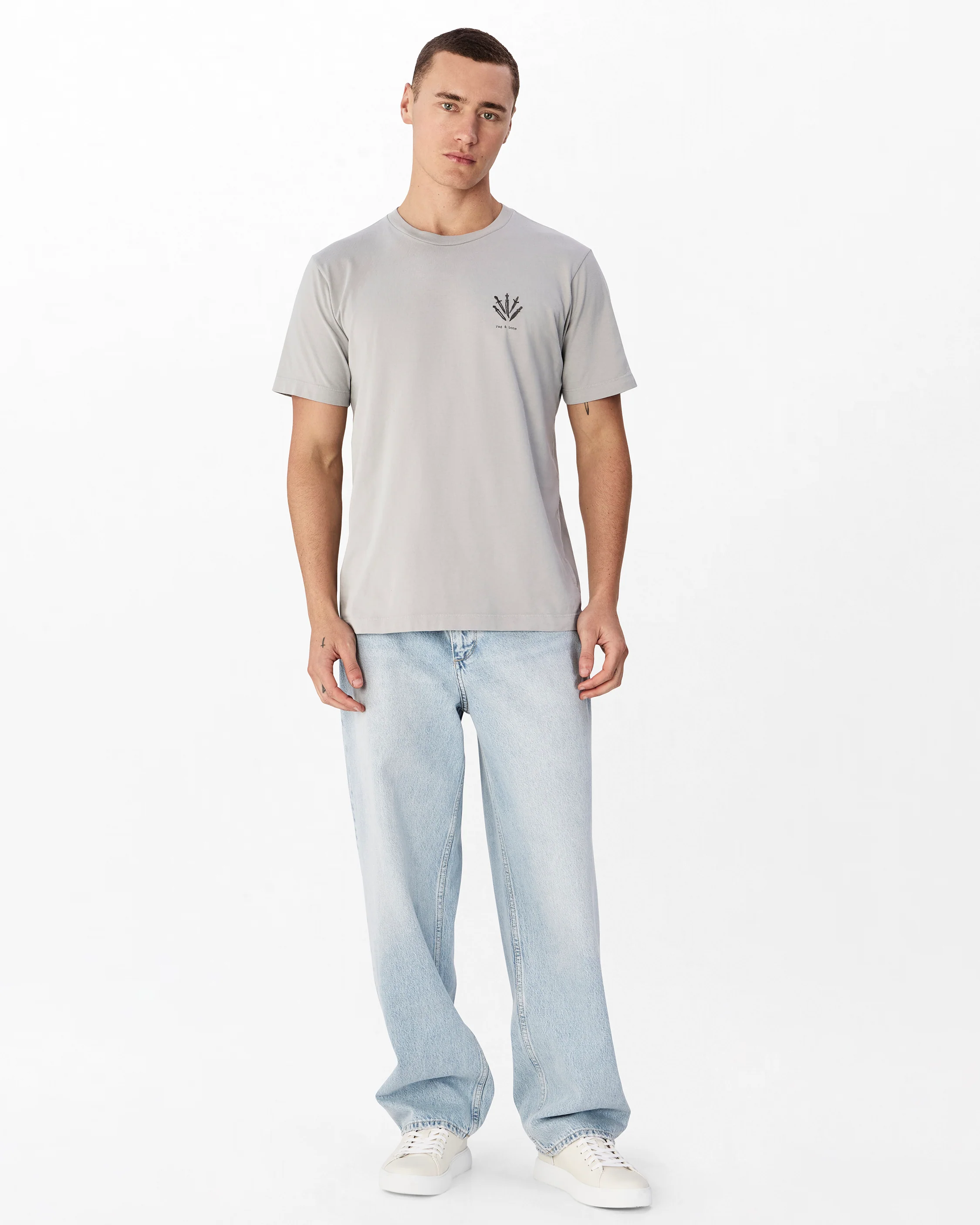 Dagger Embroidered Tee - Image 5