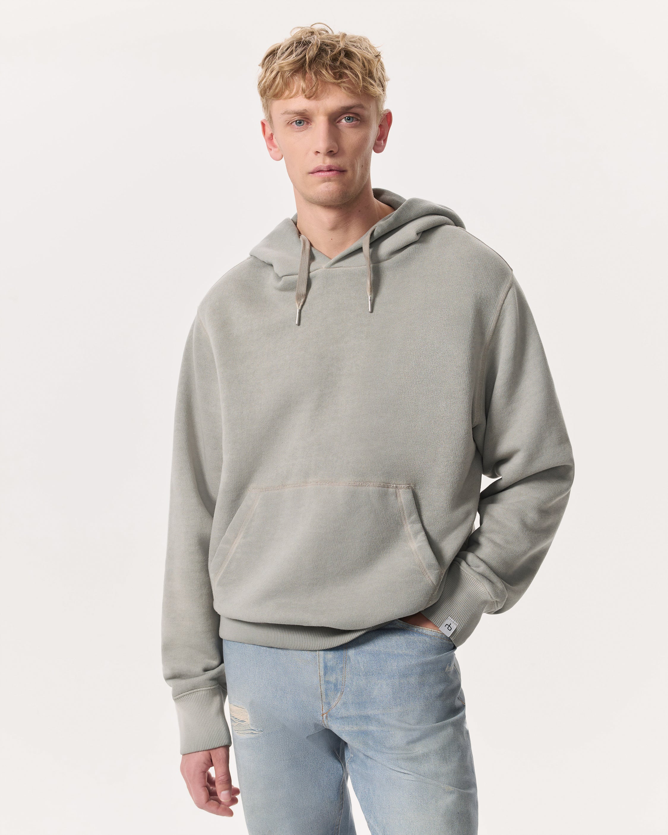 Damon Cotton-Blend Vintage Terry Hoodie
