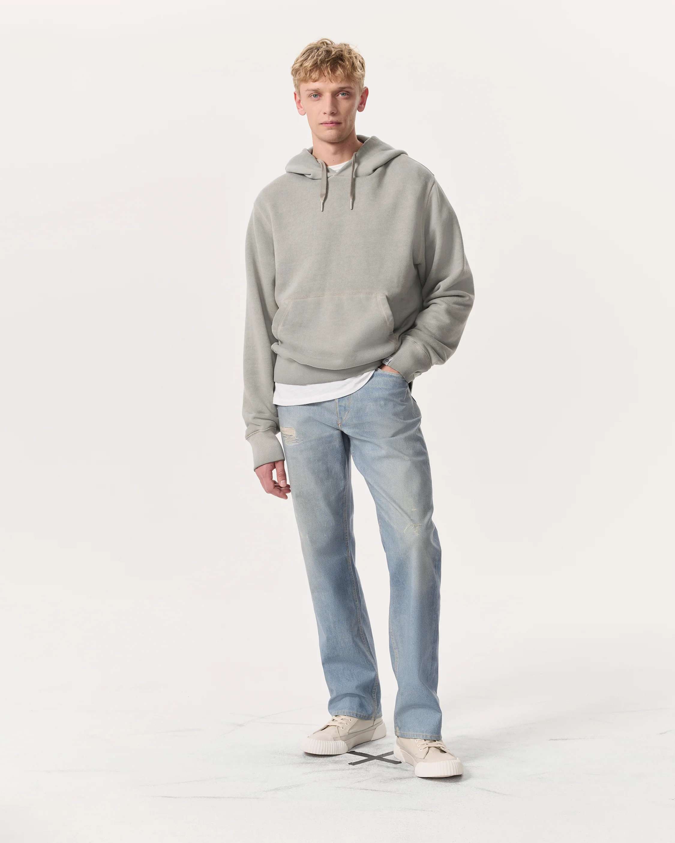 Damon Cotton-Blend Vintage Terry Hoodie - Image 4