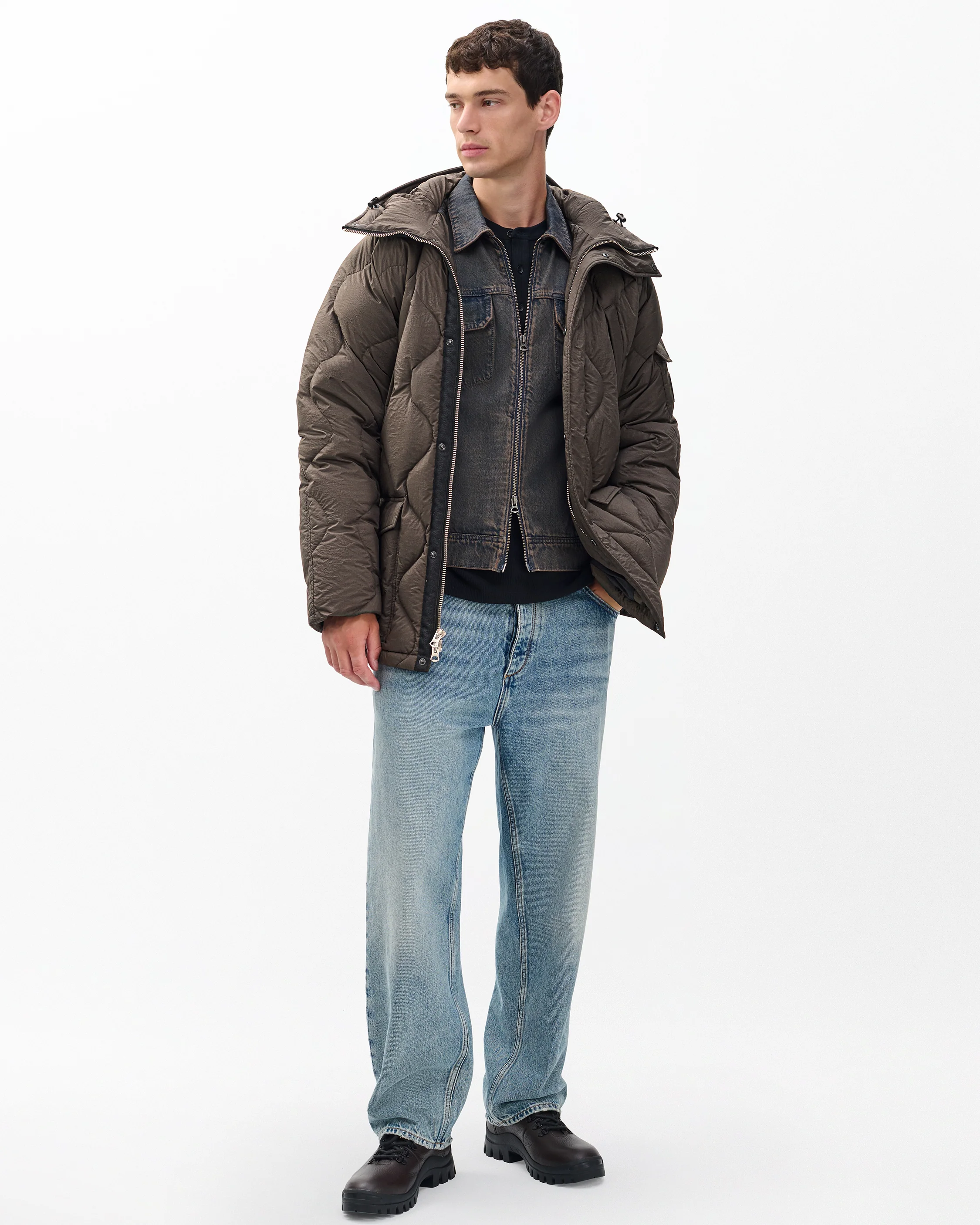 Dane Quilted Down Jacket - Image 4