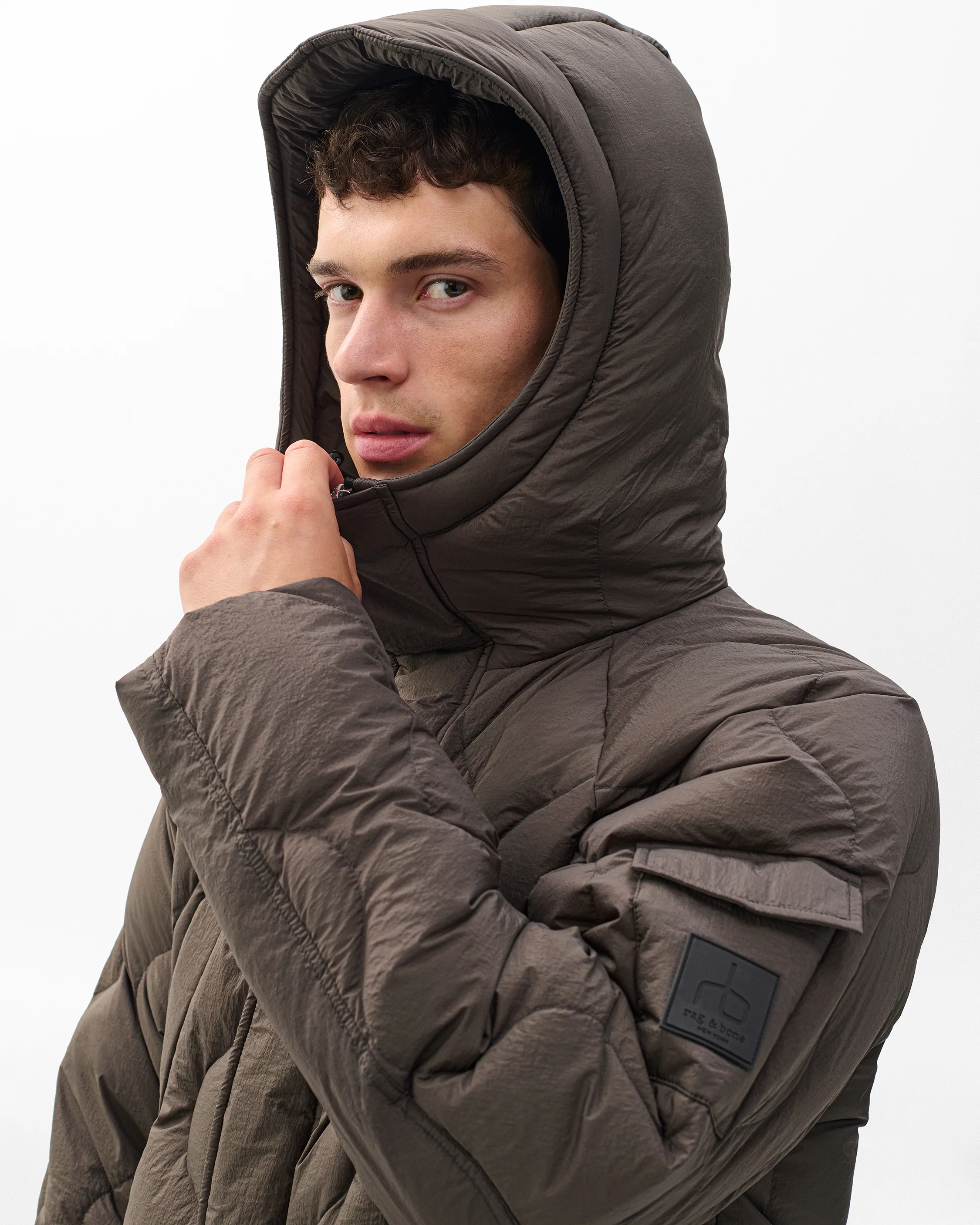 Dane Quilted Down Jacket - Image 6