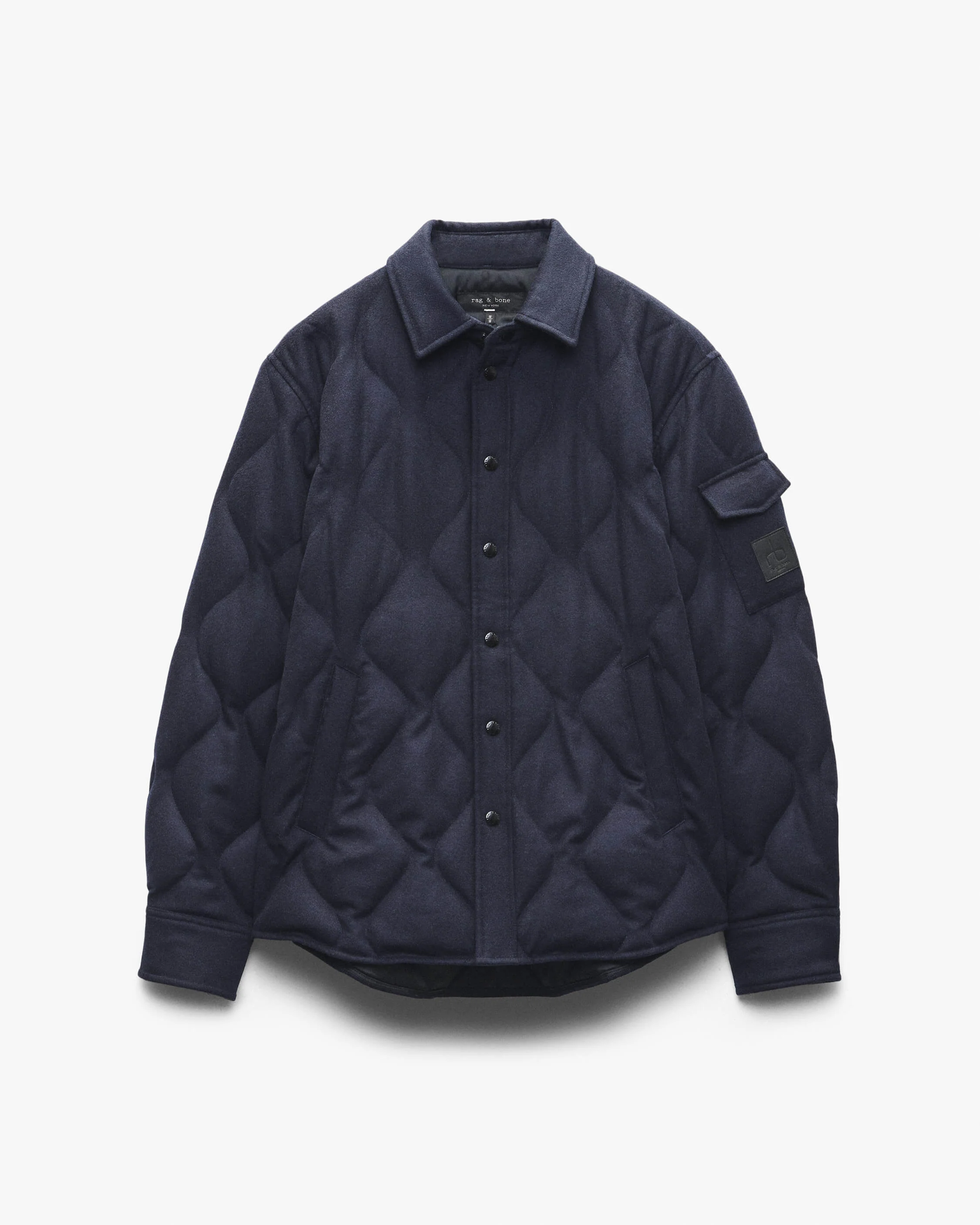 Dane Wool-Cashmere Quilted Shirt Jacket - Image 2