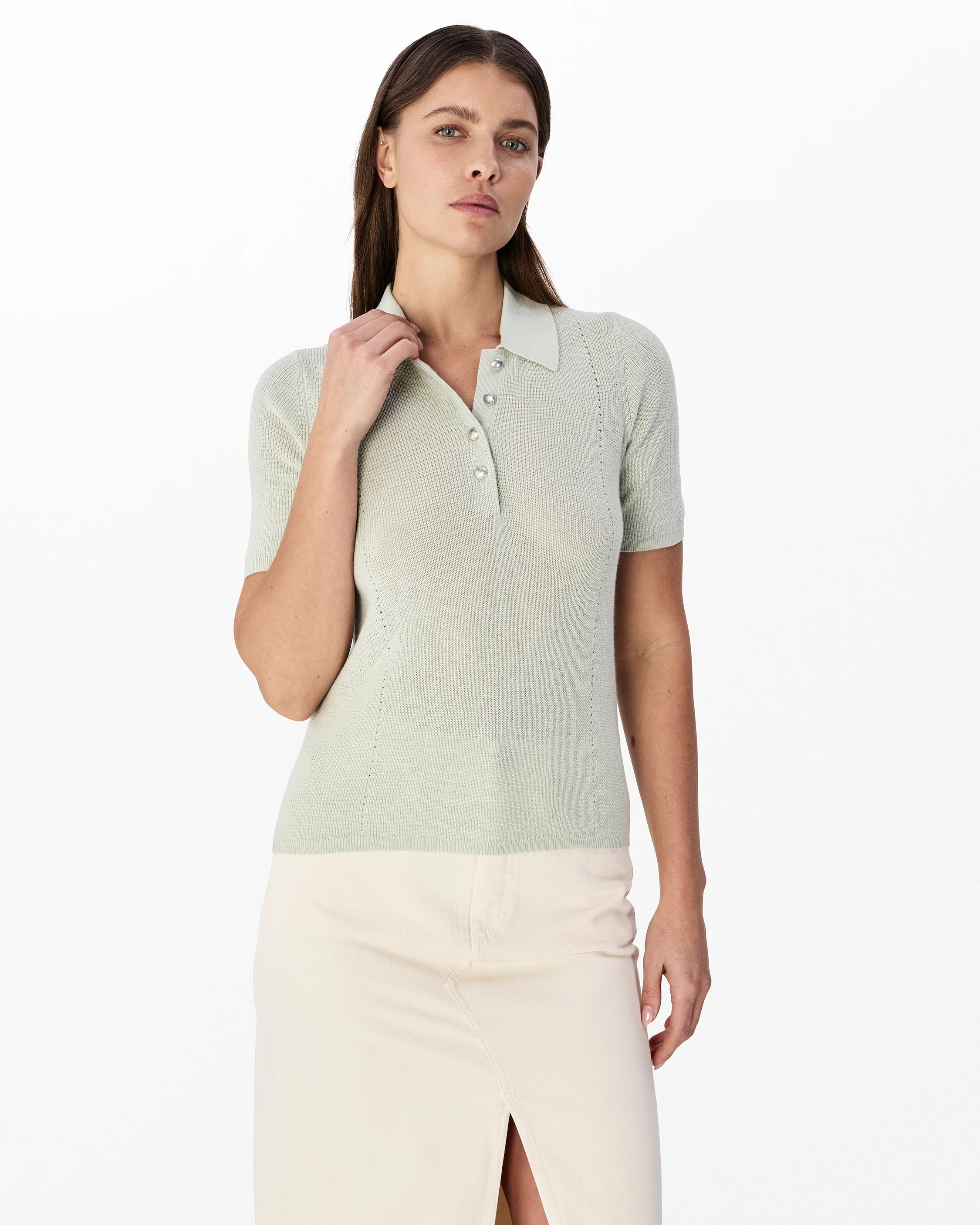 Darcey Cotton Cashmere Polo