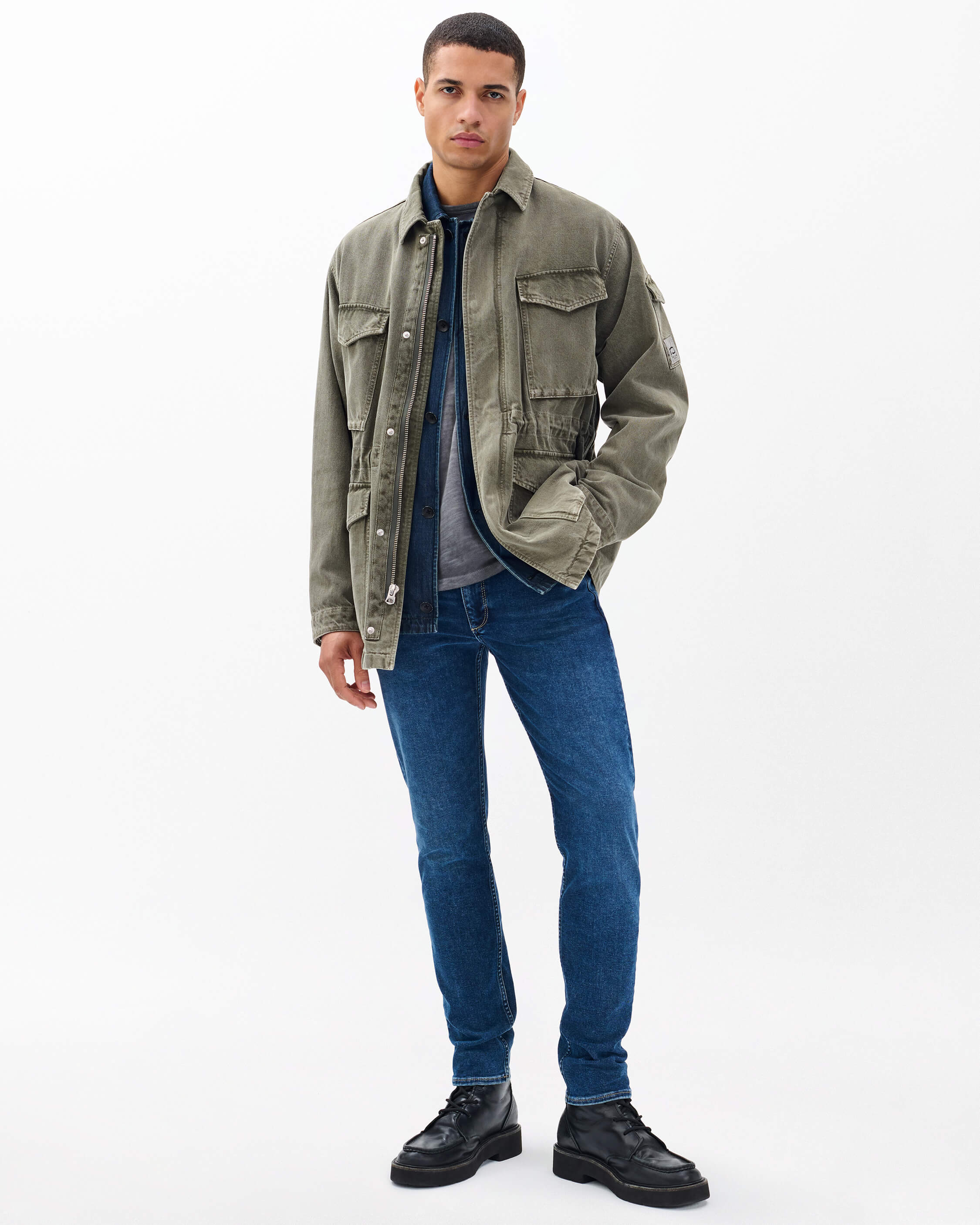 Denim Field Jacket - Image 3