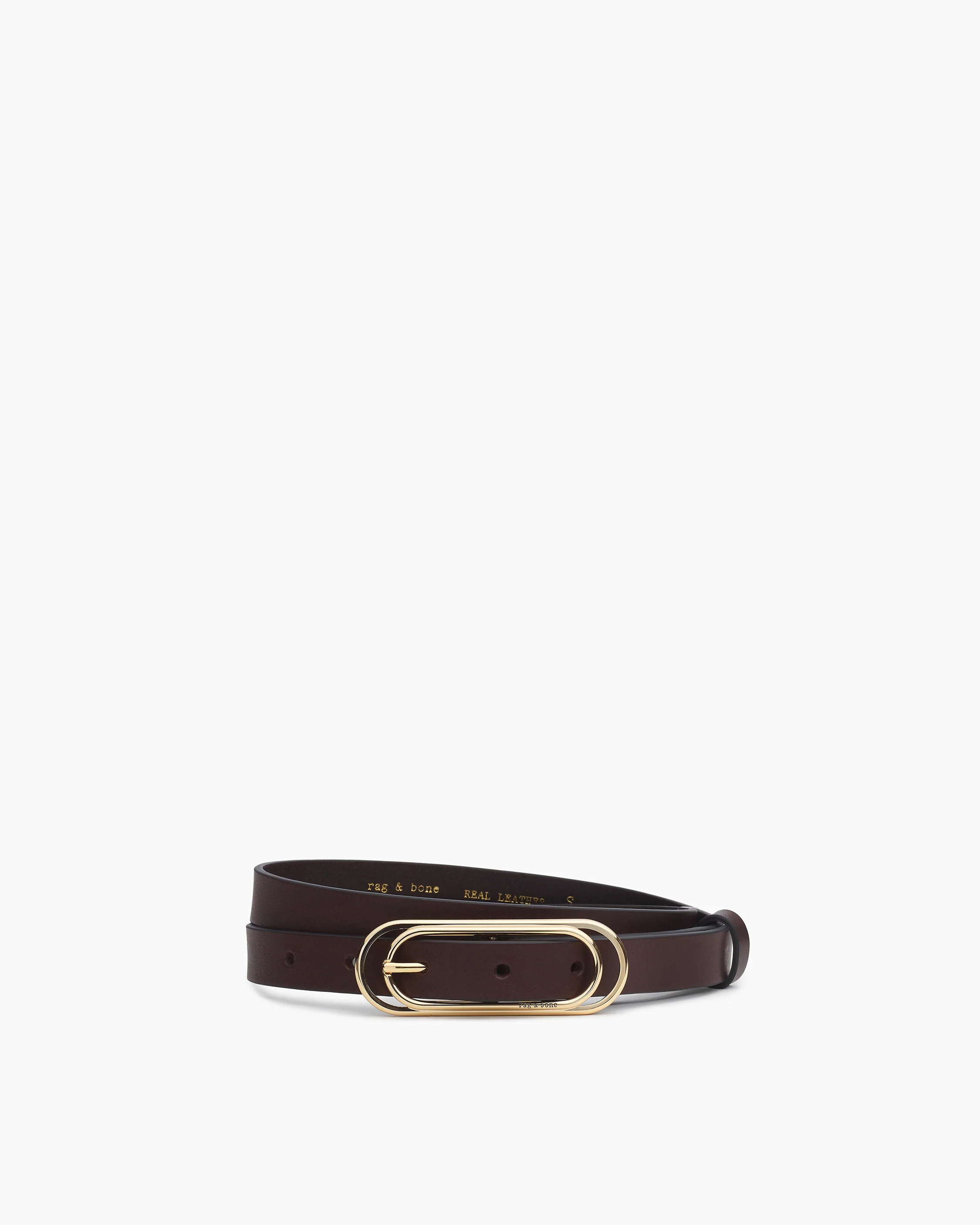 Duo Rounded Rebound Leather Belt