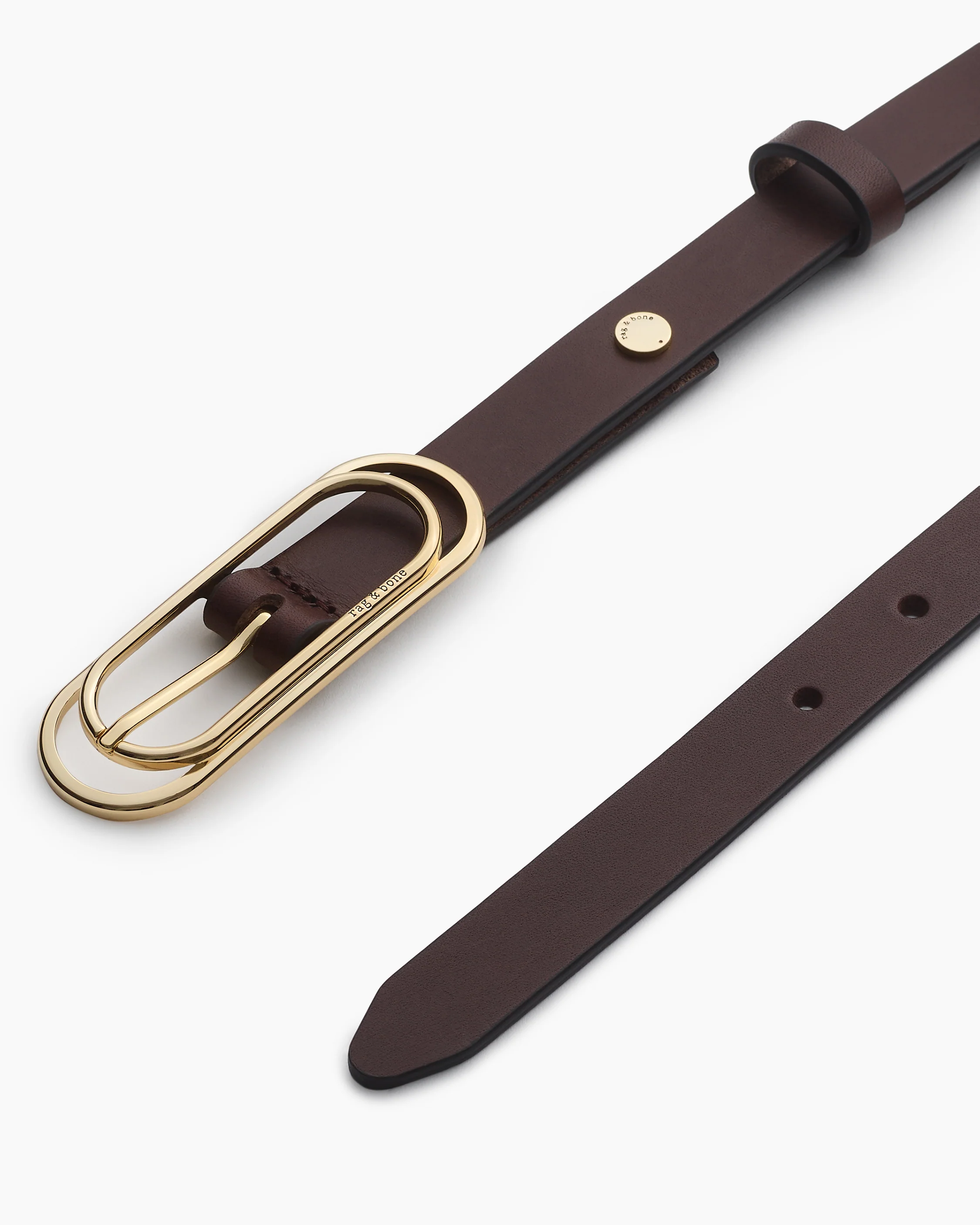 Duo Rounded Rebound Leather Belt - Image 3