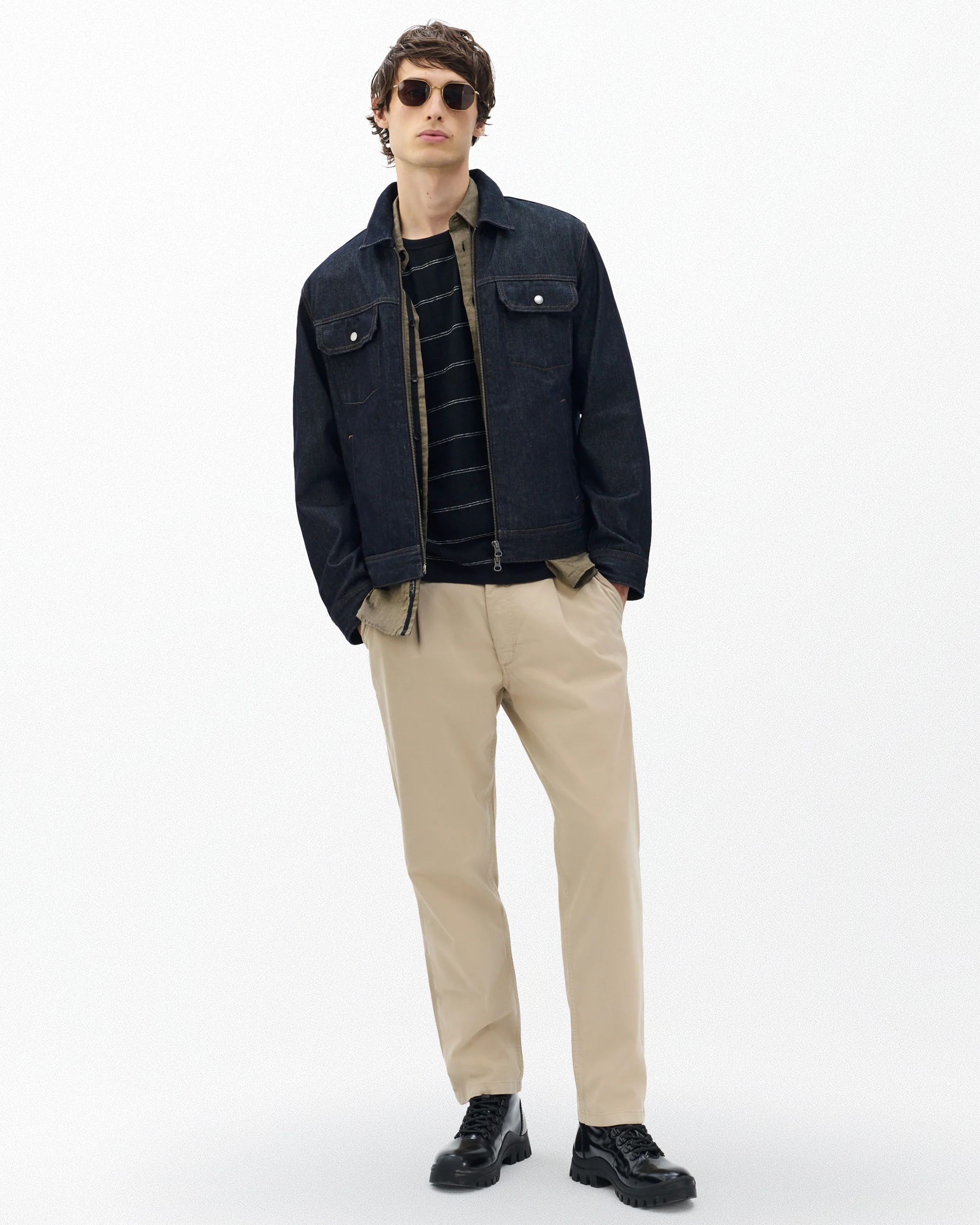 Evan Pleated Stretch Twill Chinos - Image 4