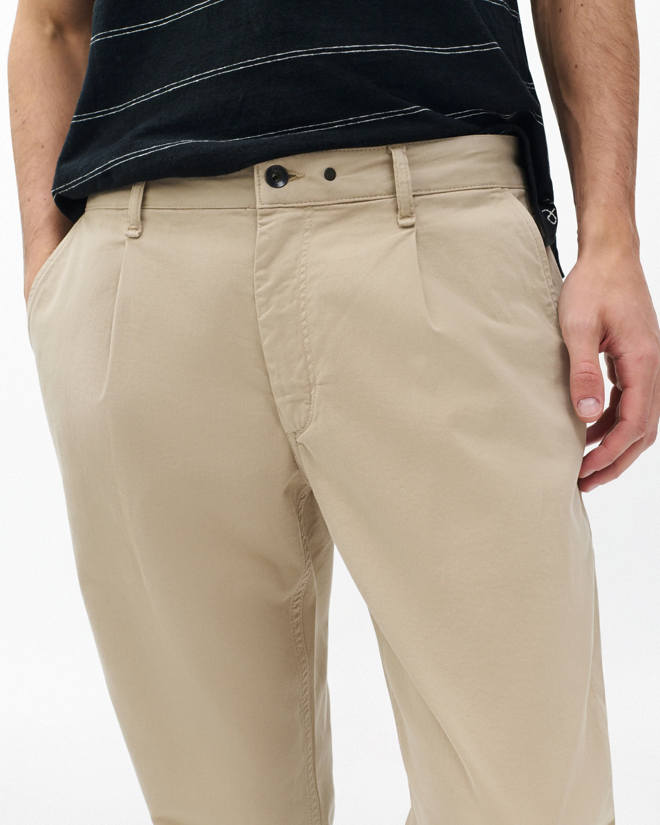 Evan Pleated Stretch Twill Chinos - Image 6