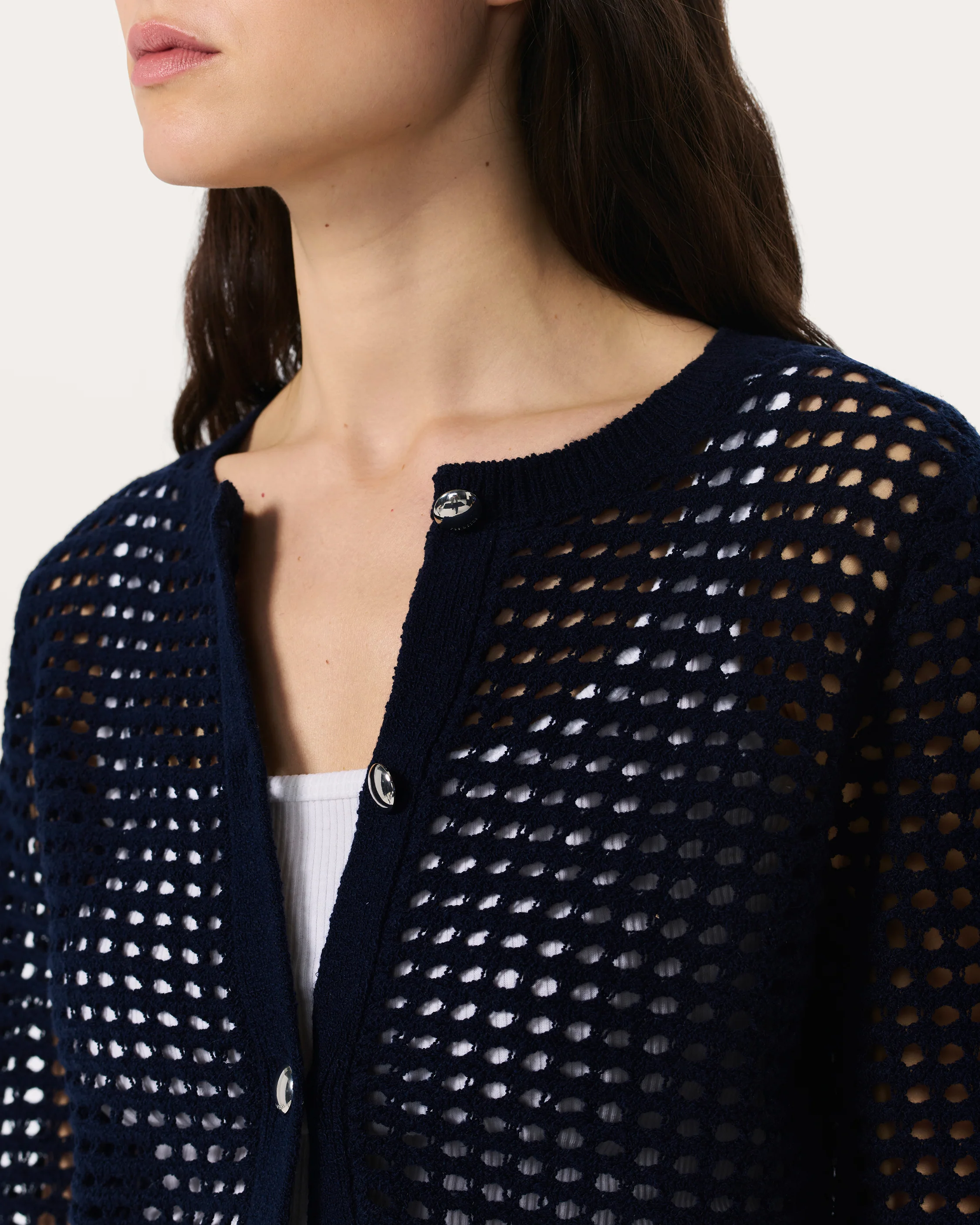 Ezra Open-Knit Cardigan - Image 5