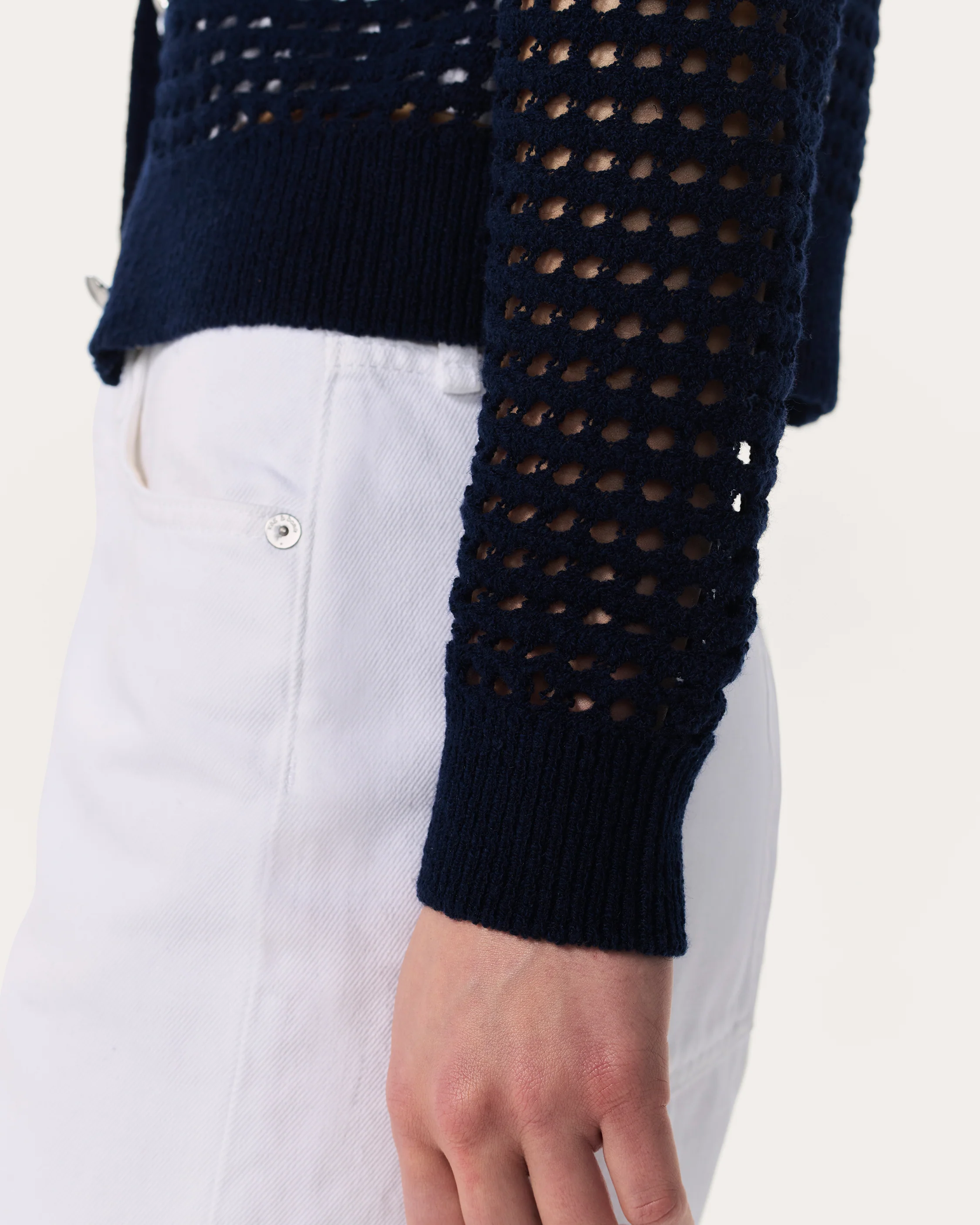 Ezra Open-Knit Cardigan - Image 6