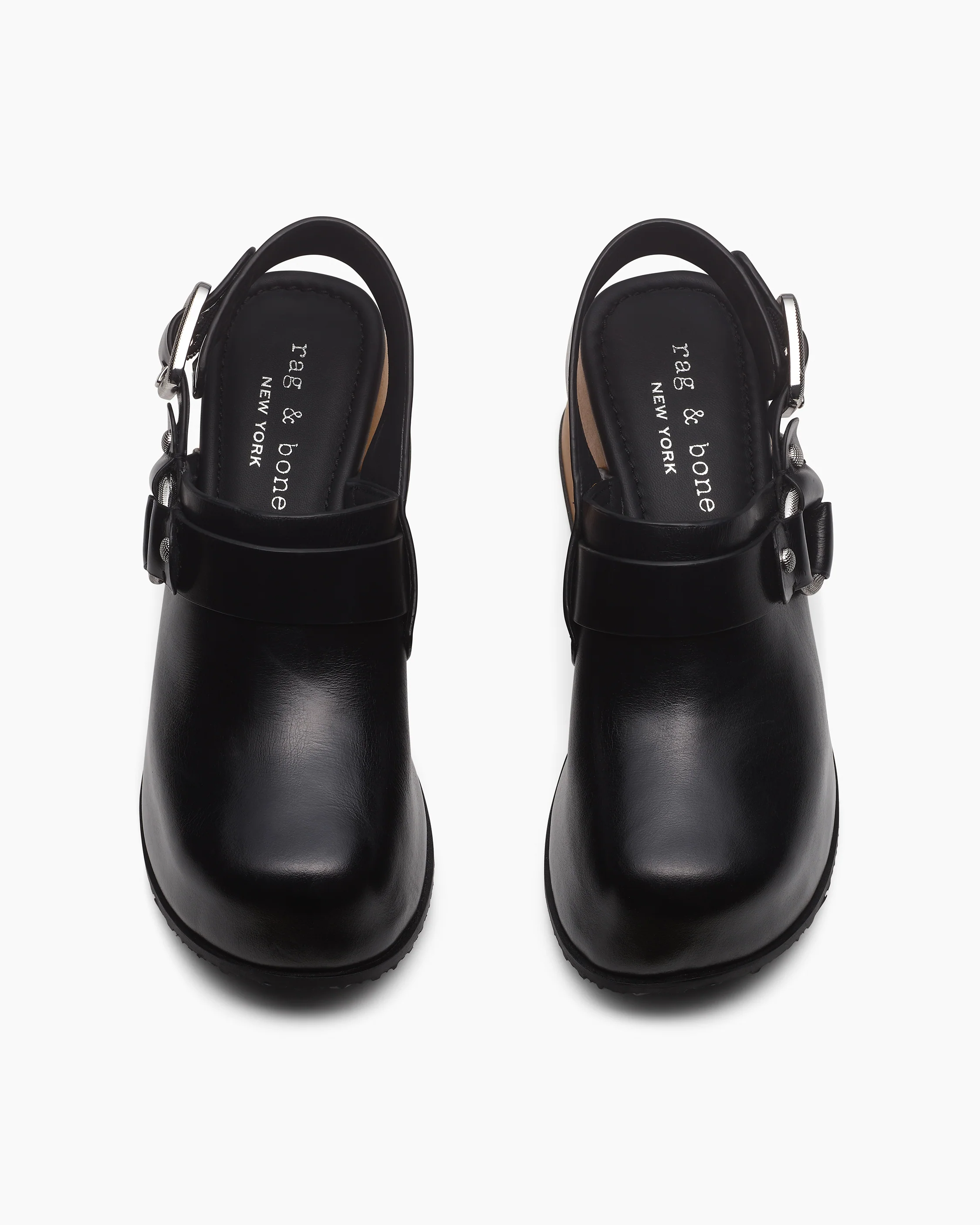 Farrah Leather Harness Clogs - Image 5