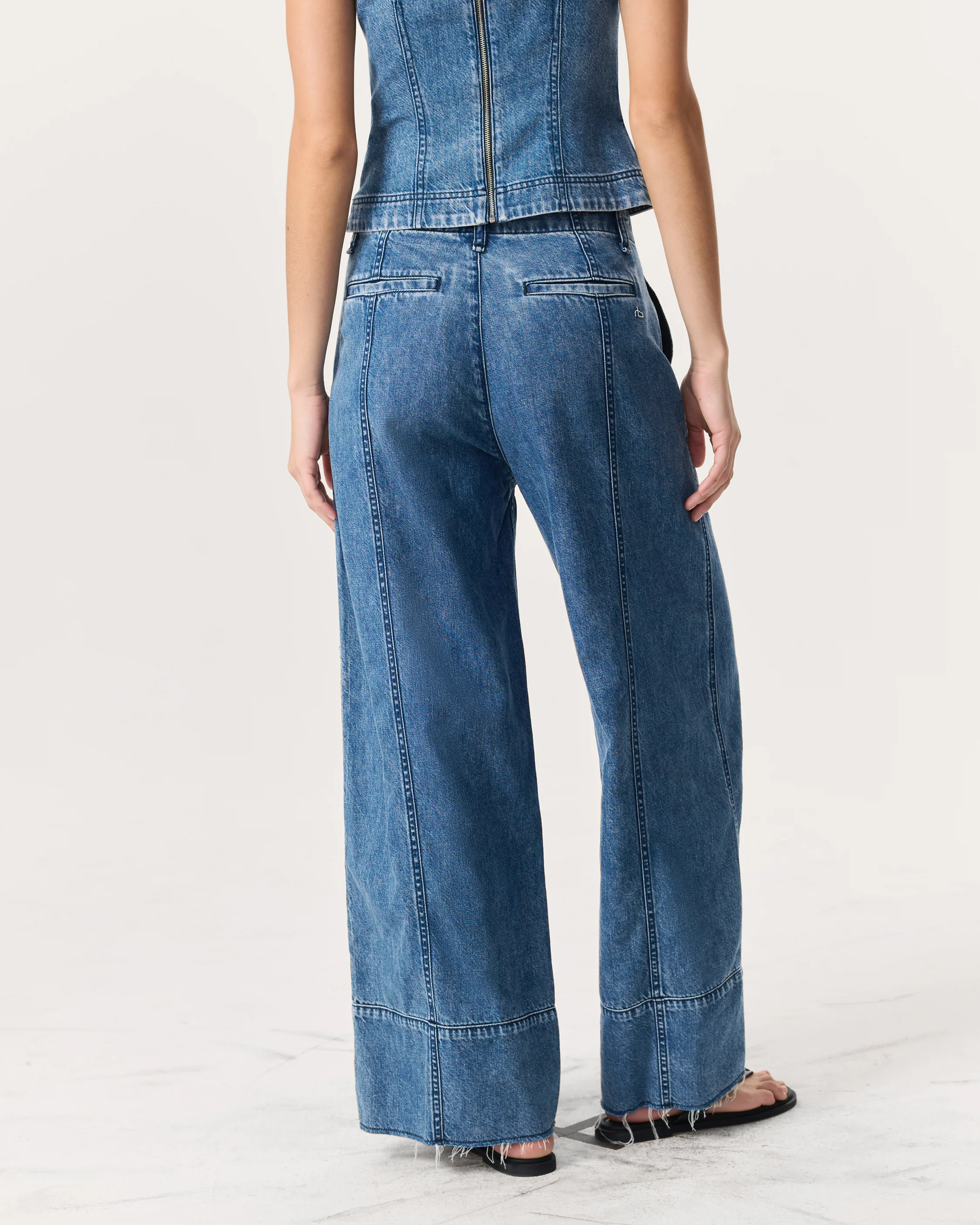 Featherweight Arianna Ankle-Length Palazzo Jeans - Image 5