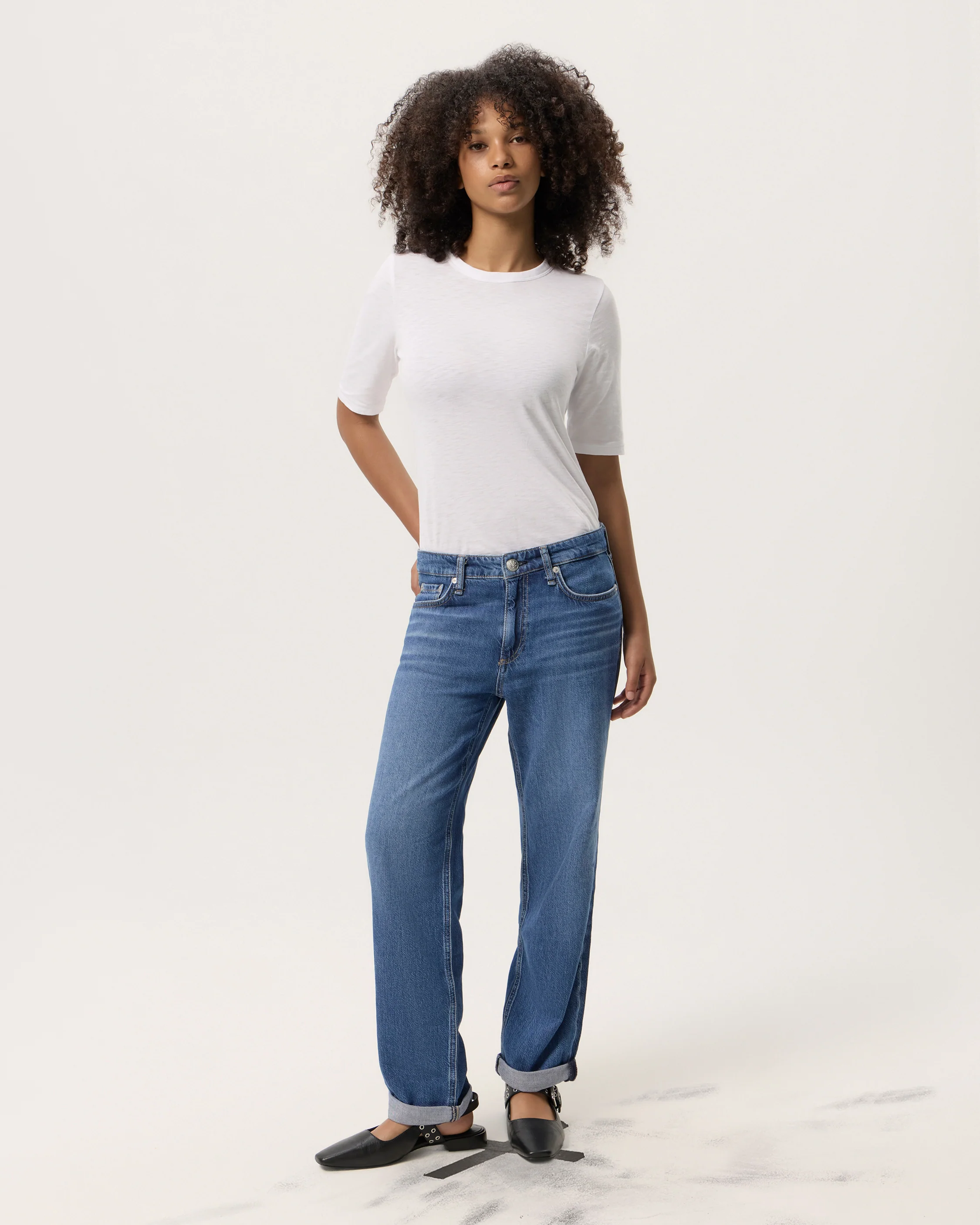 Featherweight Baggy Dre Low Rise Boyfriend