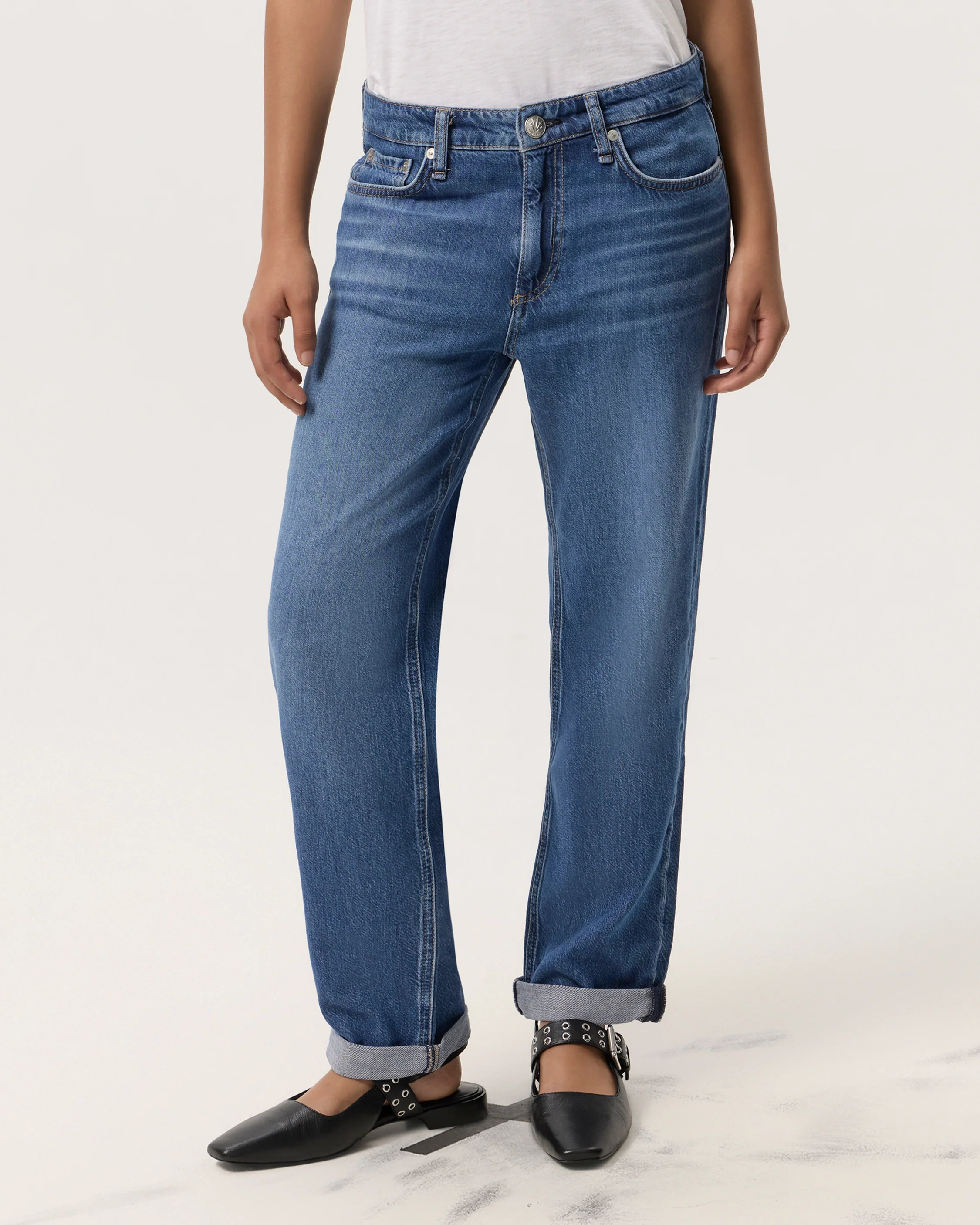 Featherweight Baggy Dre Low Rise Boyfriend - Image 3