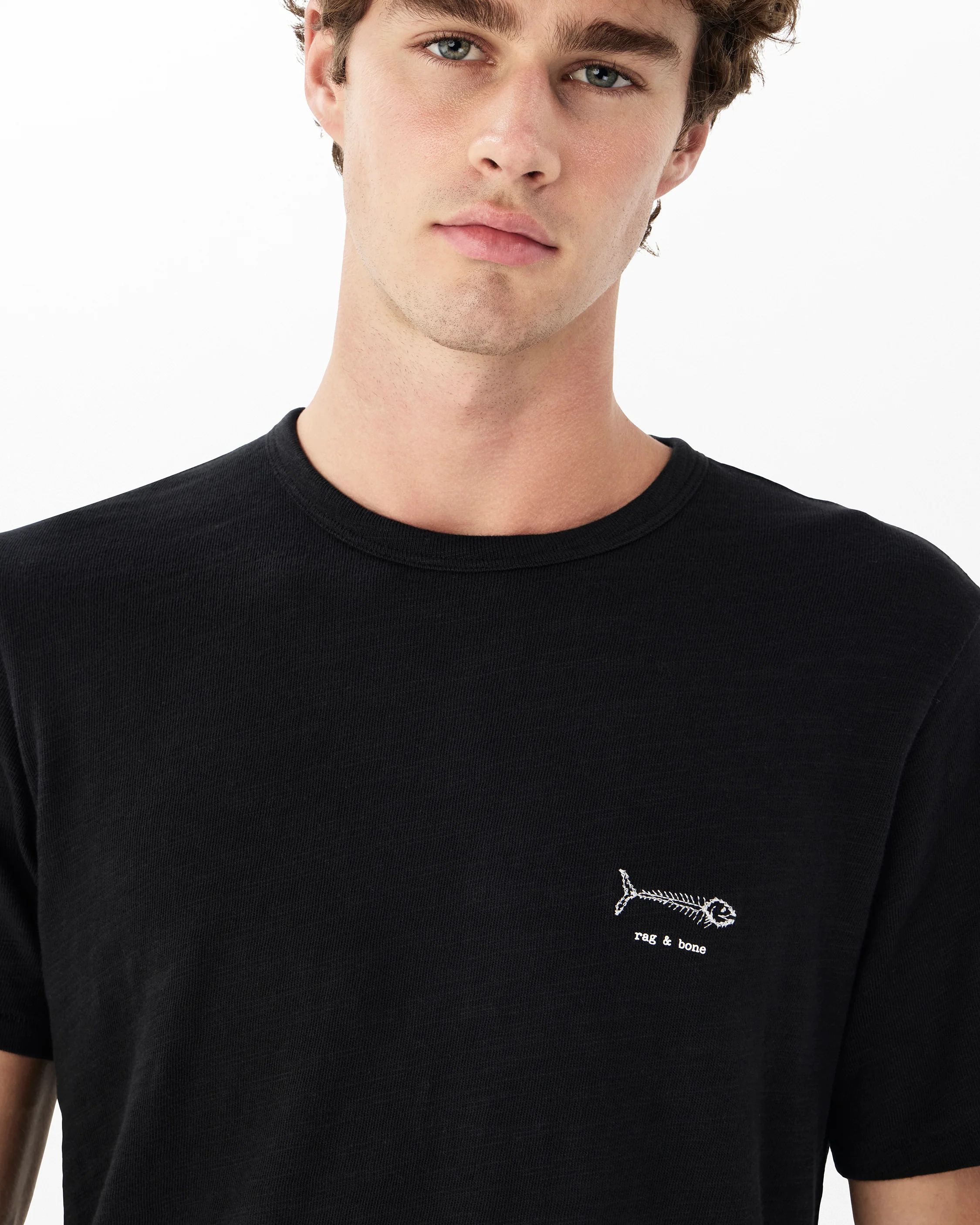 Fish Bone Embroidered Tee - Image 3