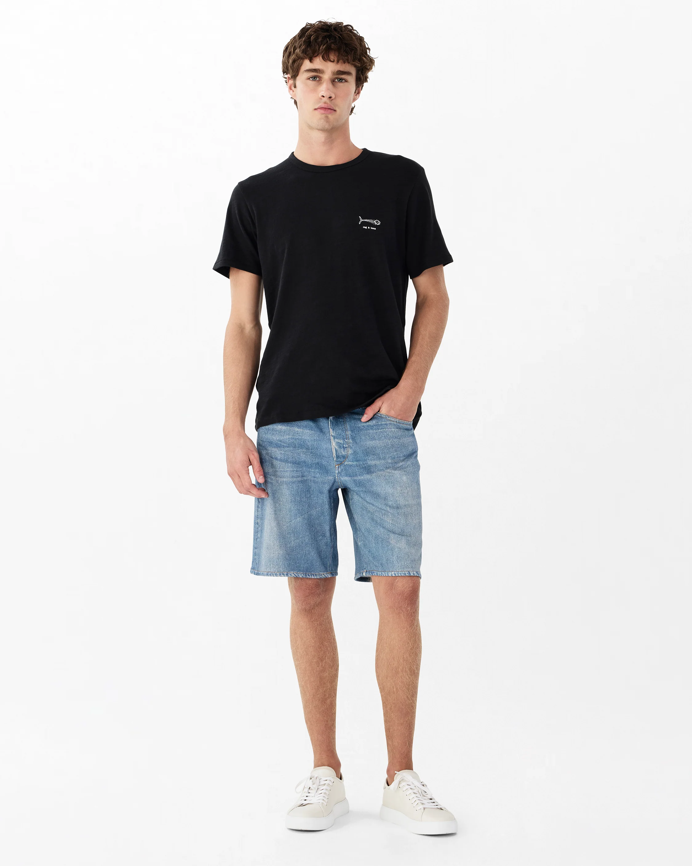 Fish Bone Embroidered Tee - Image 4