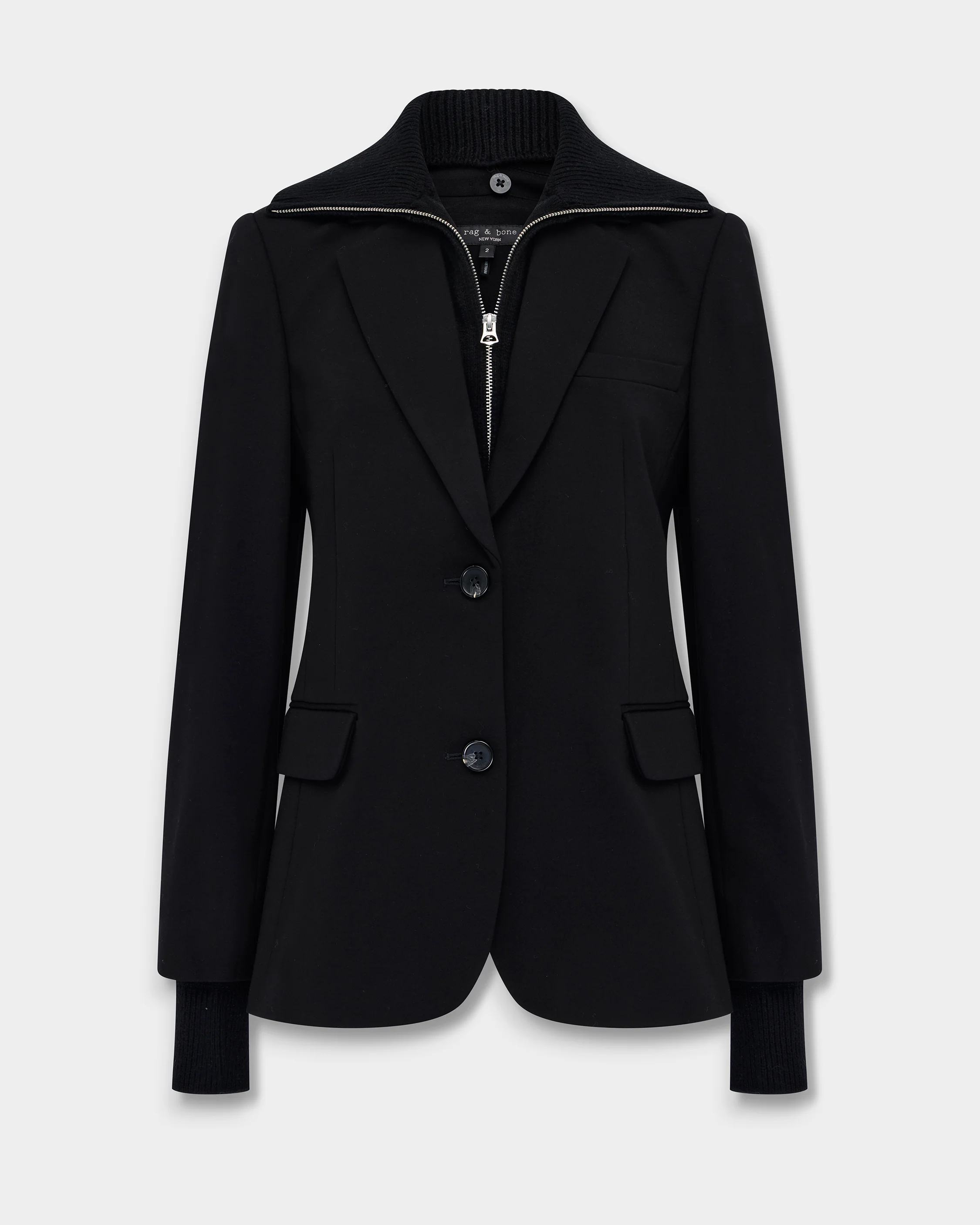 Frank Mixed-Media Blazer - Image 2
