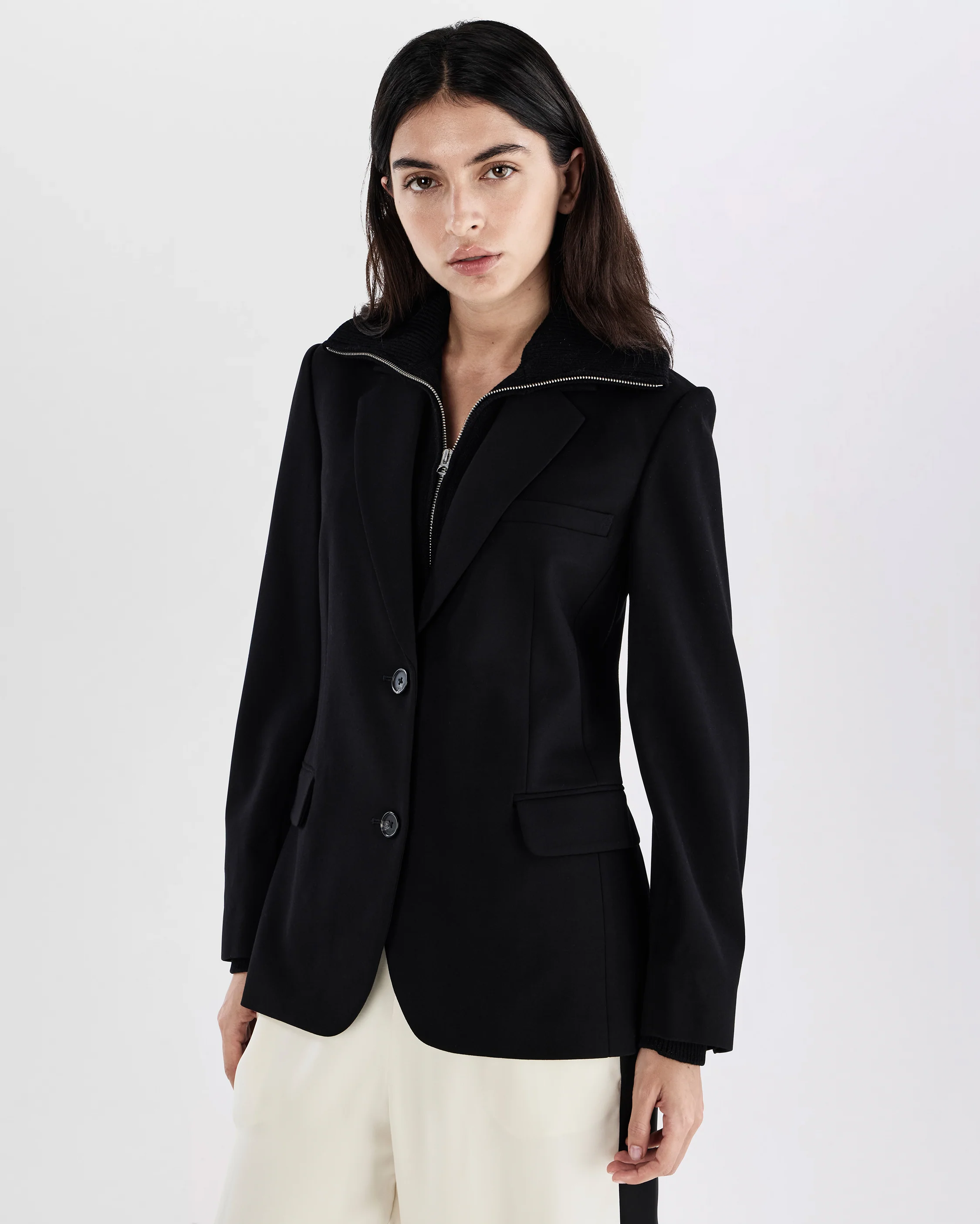 Frank Mixed-Media Blazer - Image 4