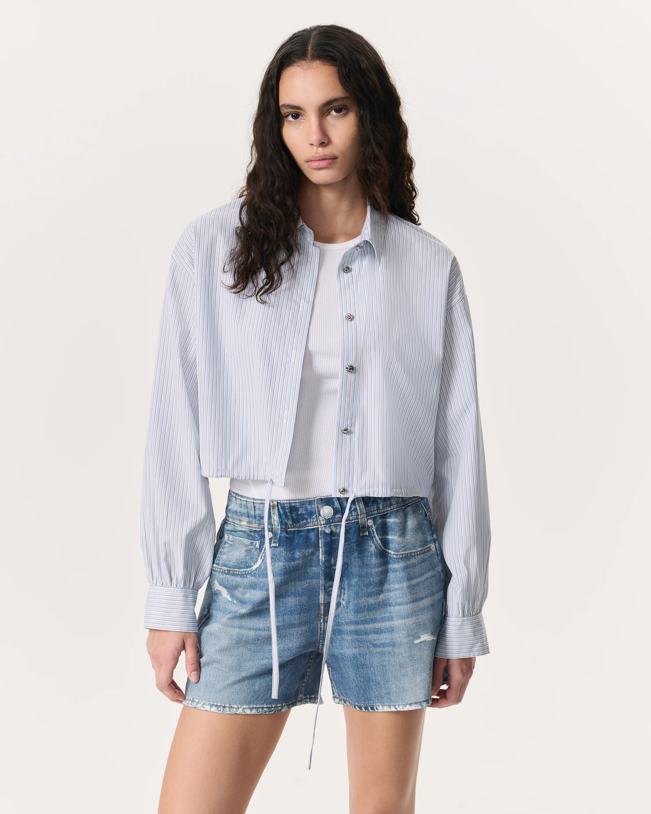 Georgie Striped Cotton Poplin Shirt