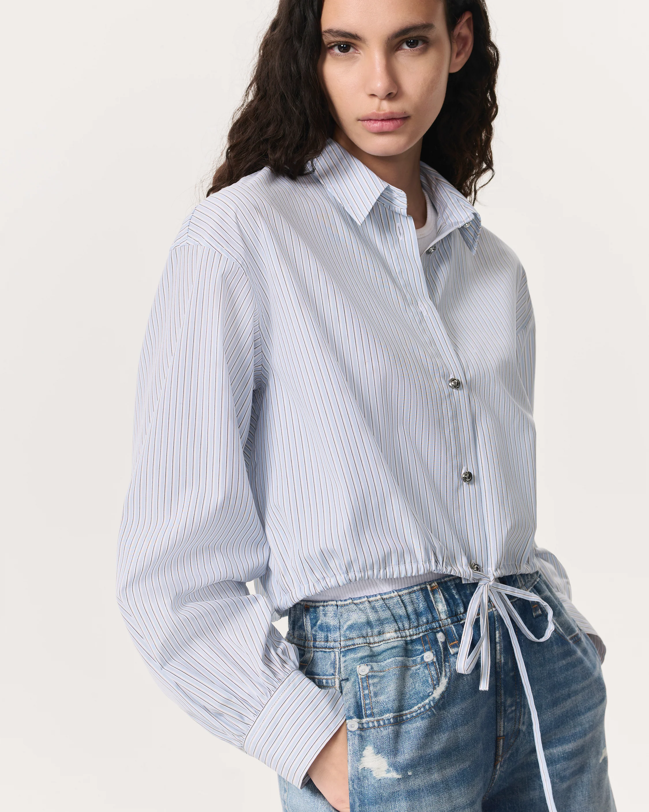 Georgie Striped Cotton Poplin Shirt - Image 3