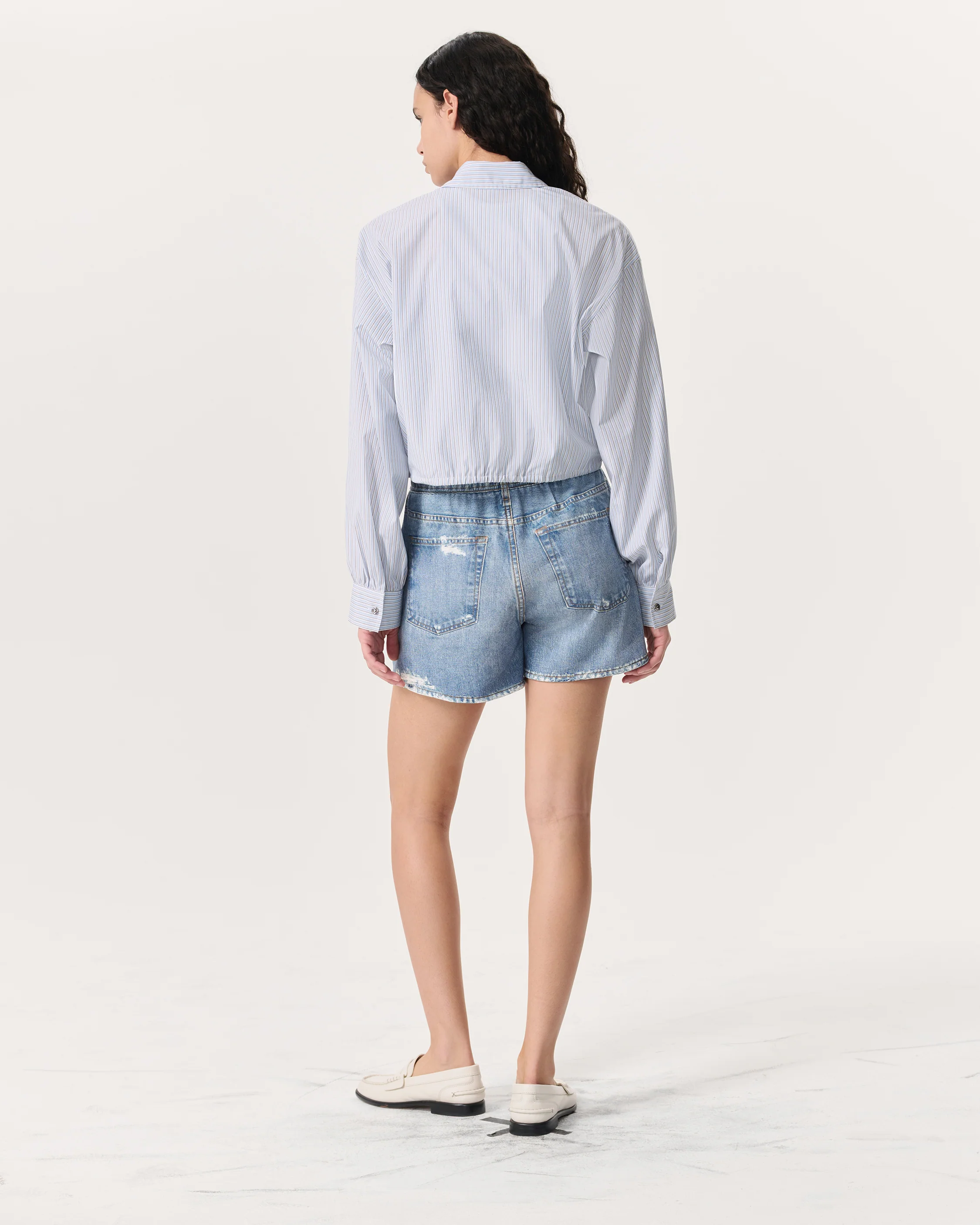 Georgie Striped Cotton Poplin Shirt - Image 5
