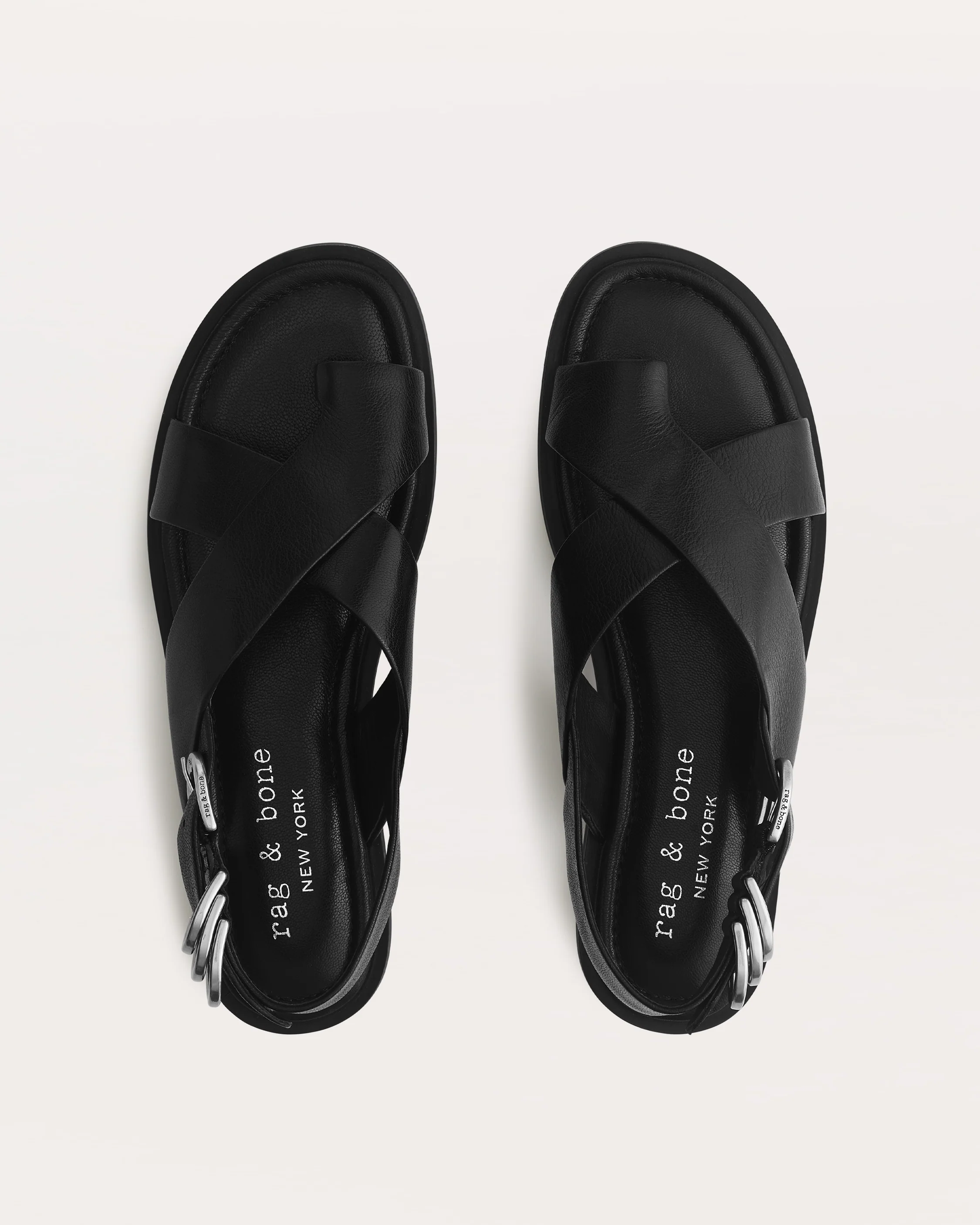 Gia Leather Crossover Sandals - Image 4