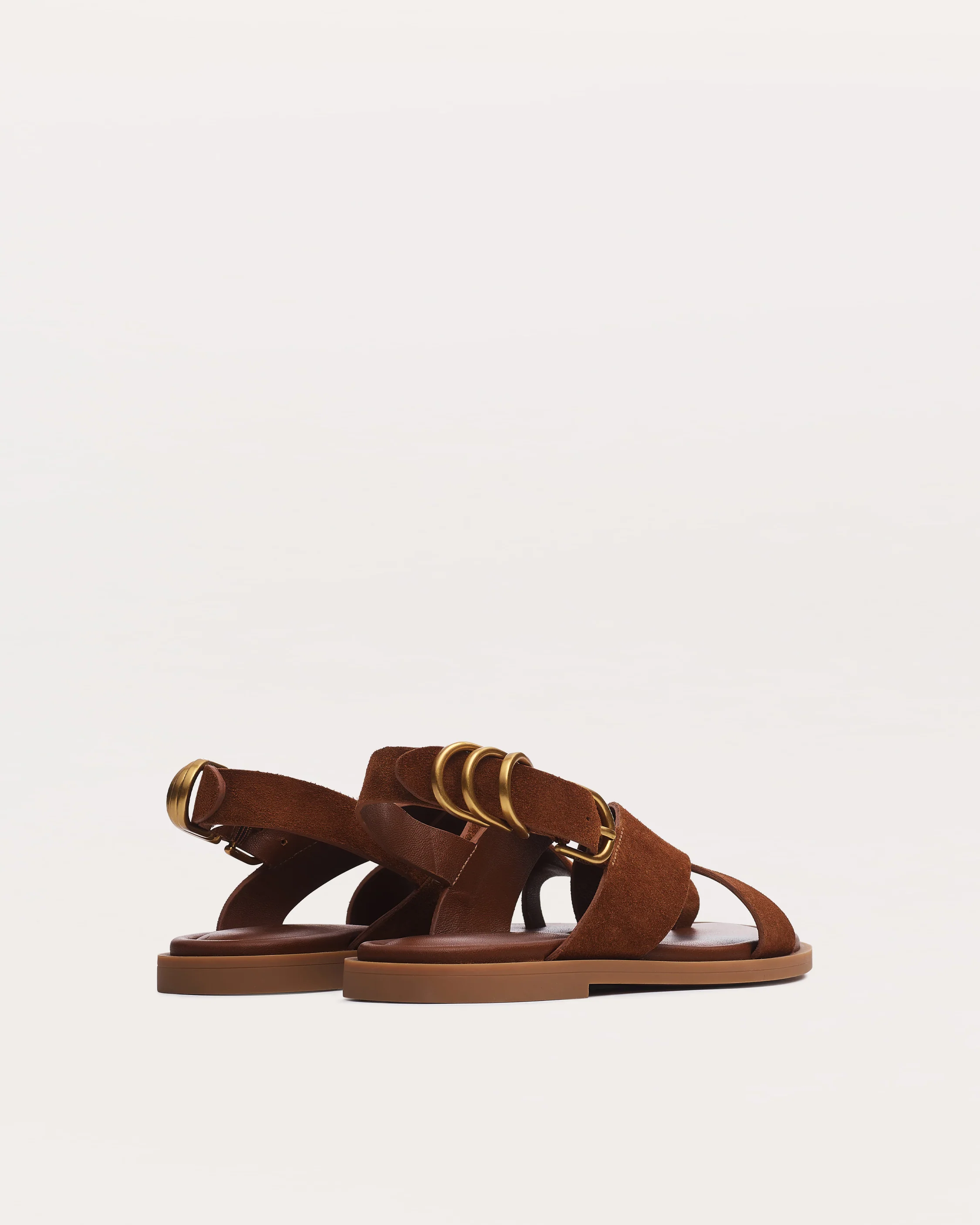 Gia Suede Crossover Sandals - Image 3