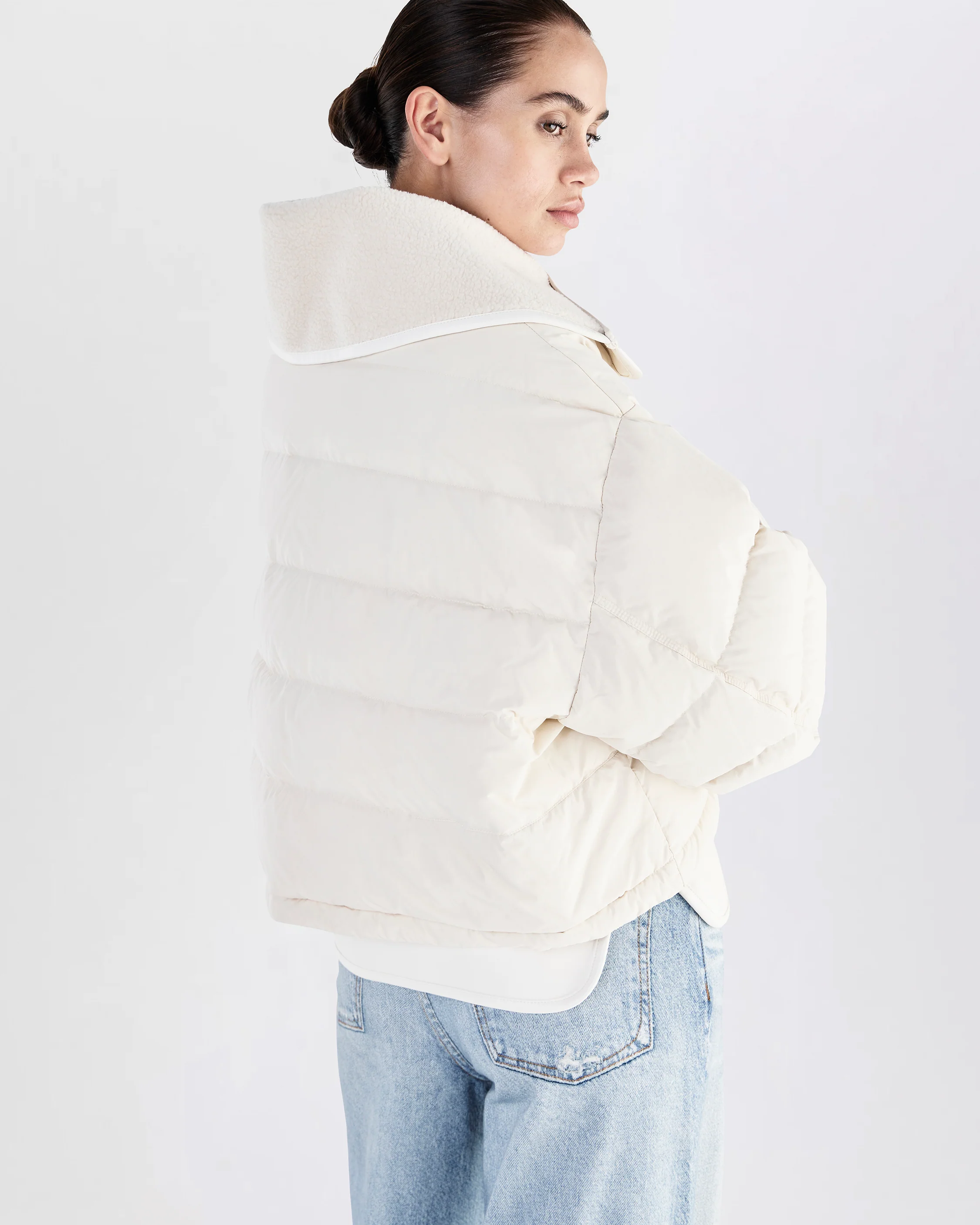Gloria Mixed-Media Puffer Jacket - Image 6