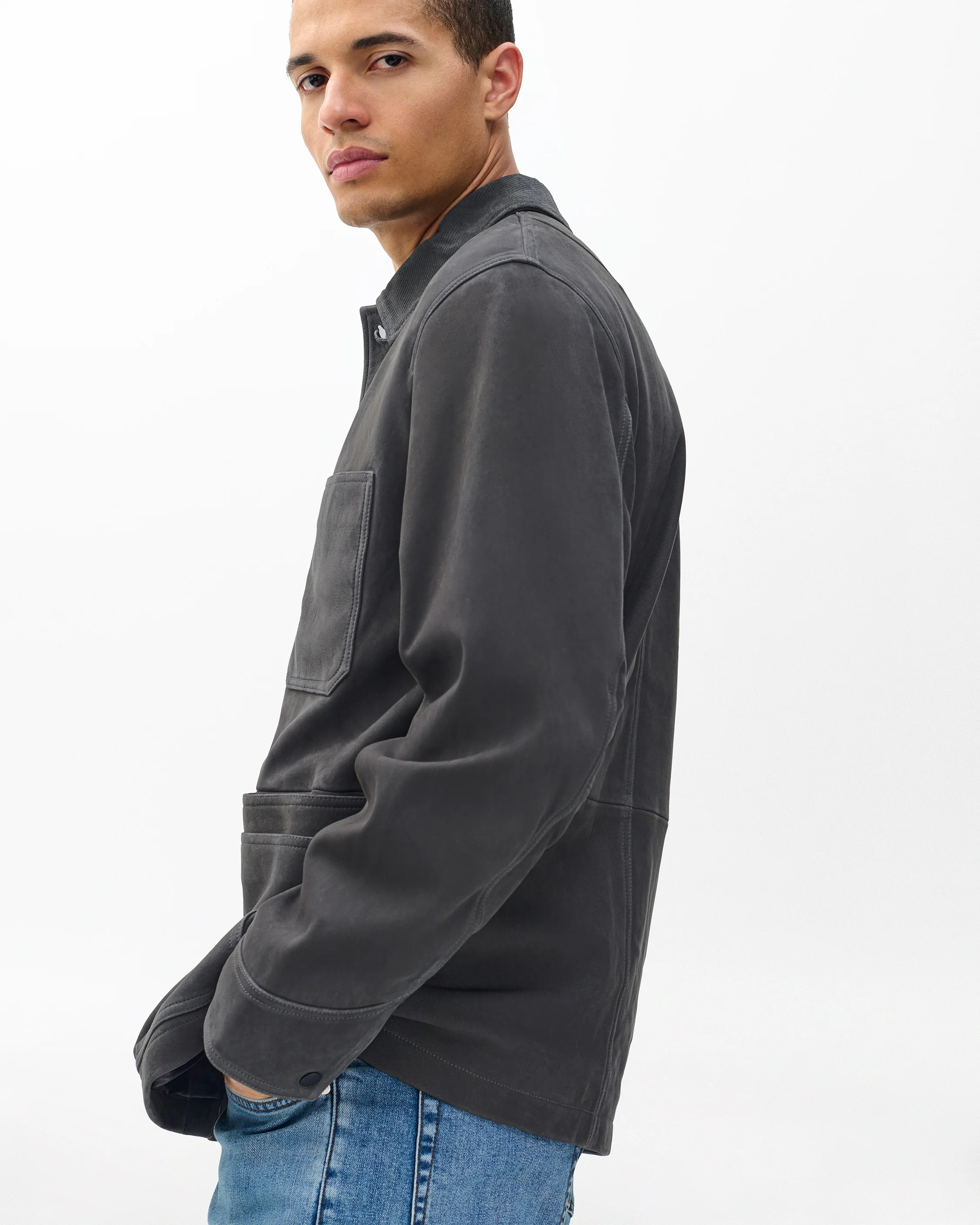 Graham Suede Chore Jacket - Image 5