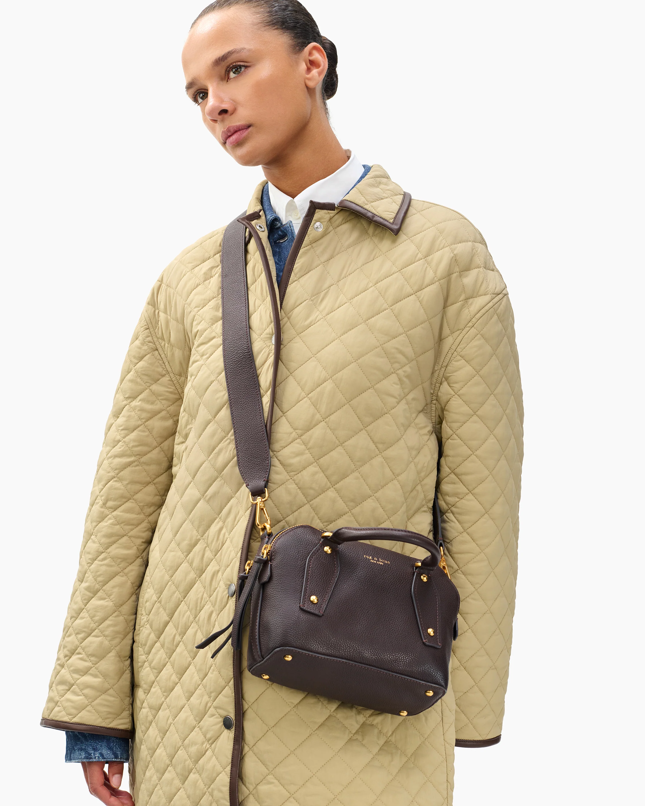 Gramercy Small Leather Satchel - Image 2