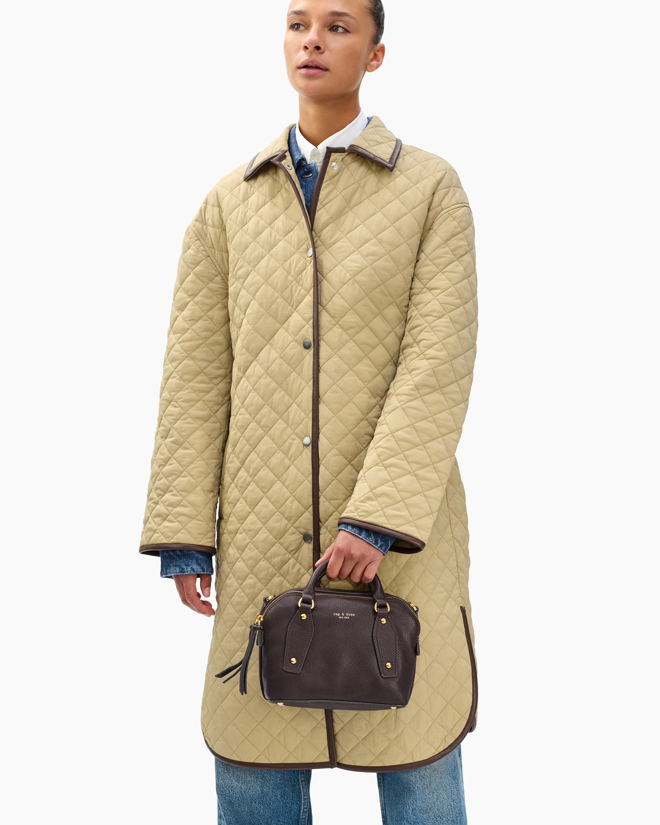 Gramercy Small Leather Satchel - Image 3