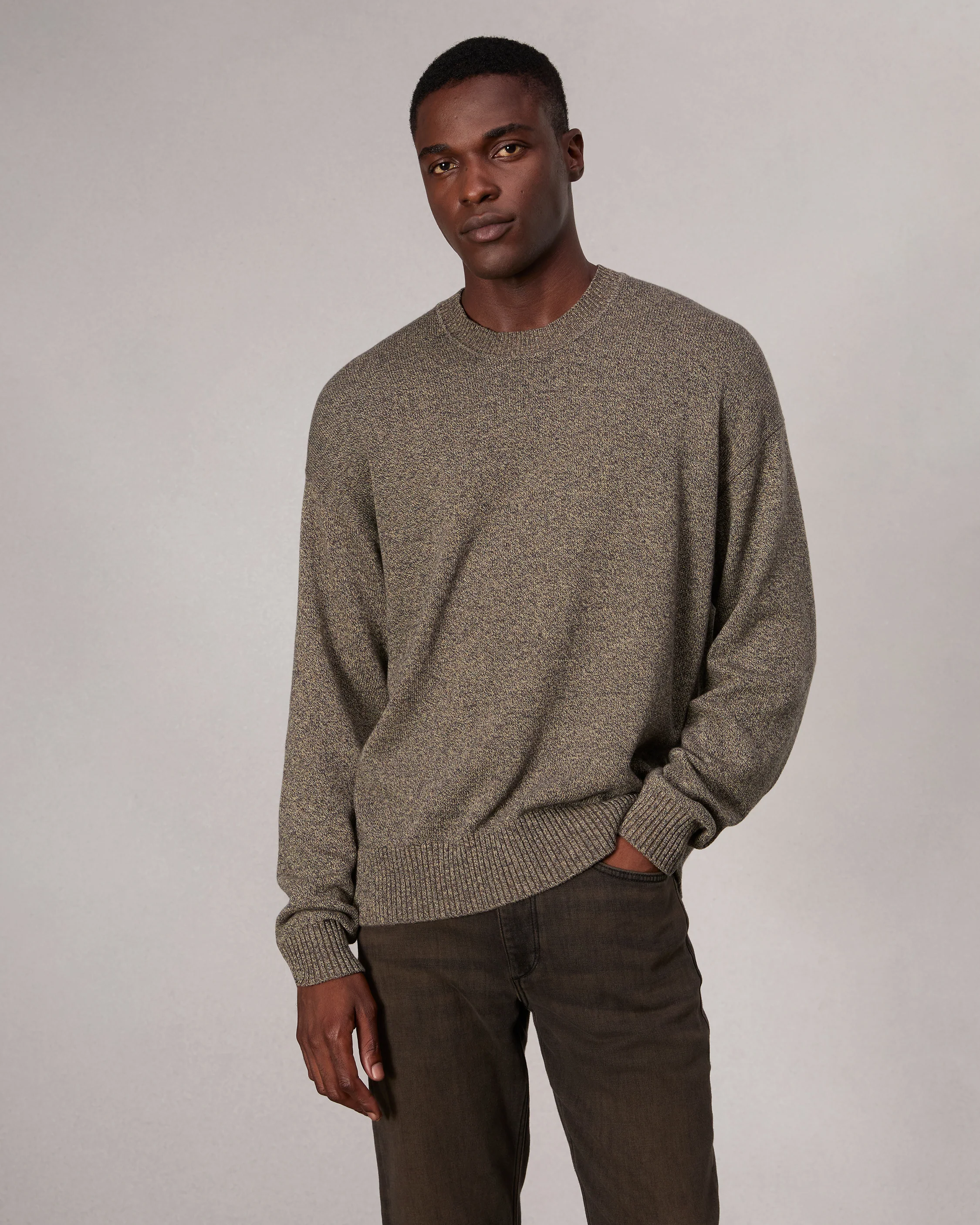 Marled Cotton Sweater