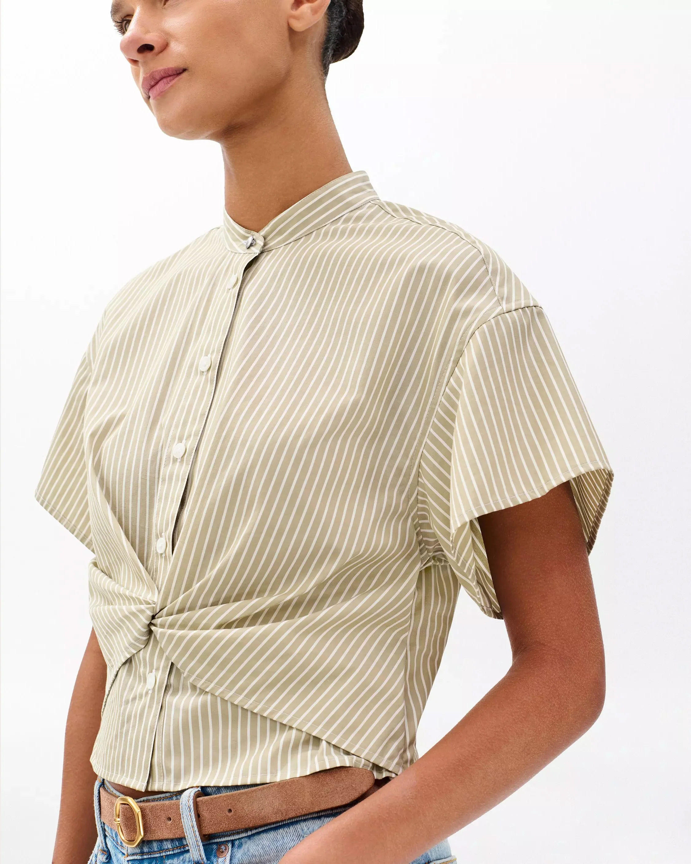 Gretchen Striped Poplin Shirt - Image 5