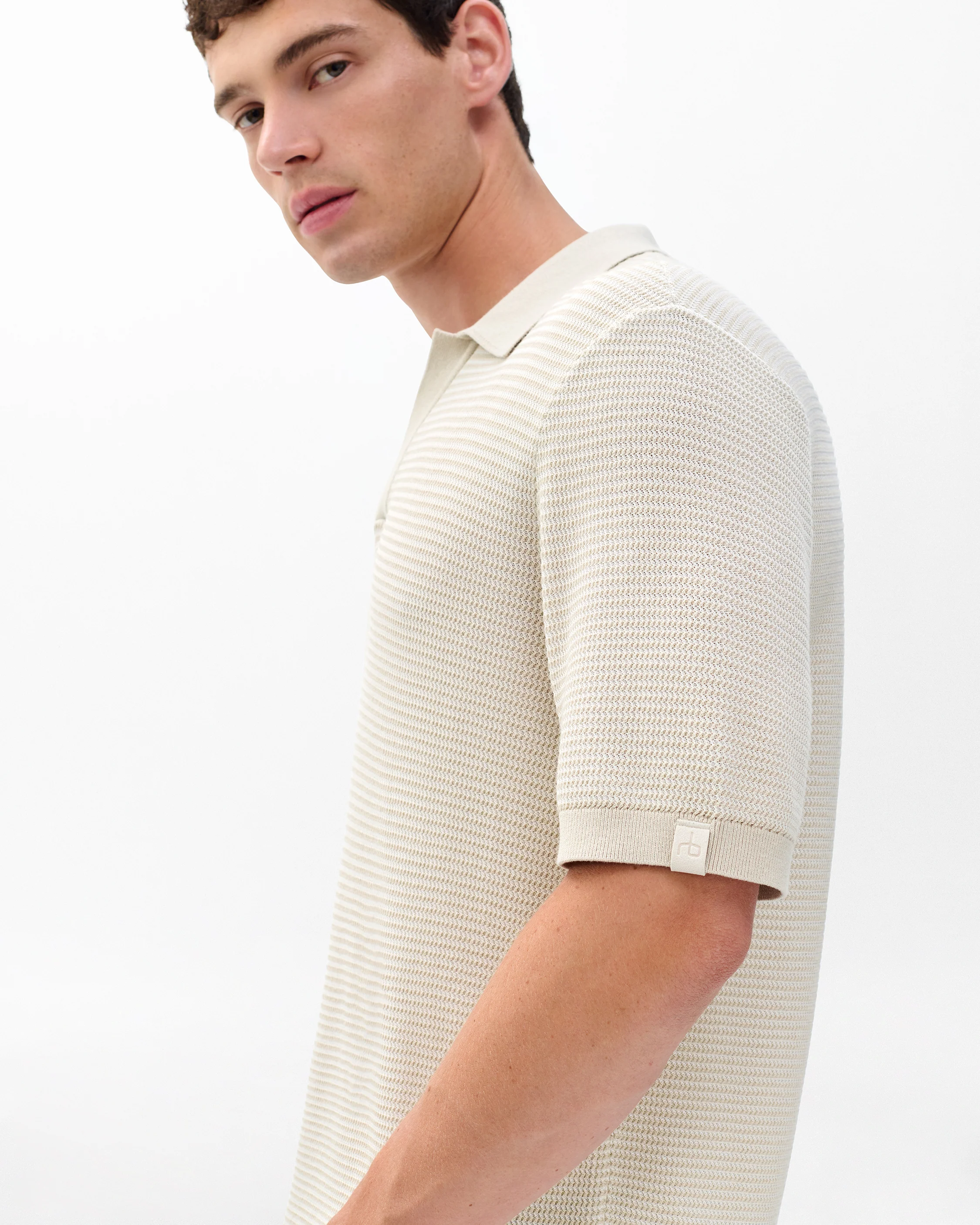 Harvey Knit Johnny Collar Polo - Image 5