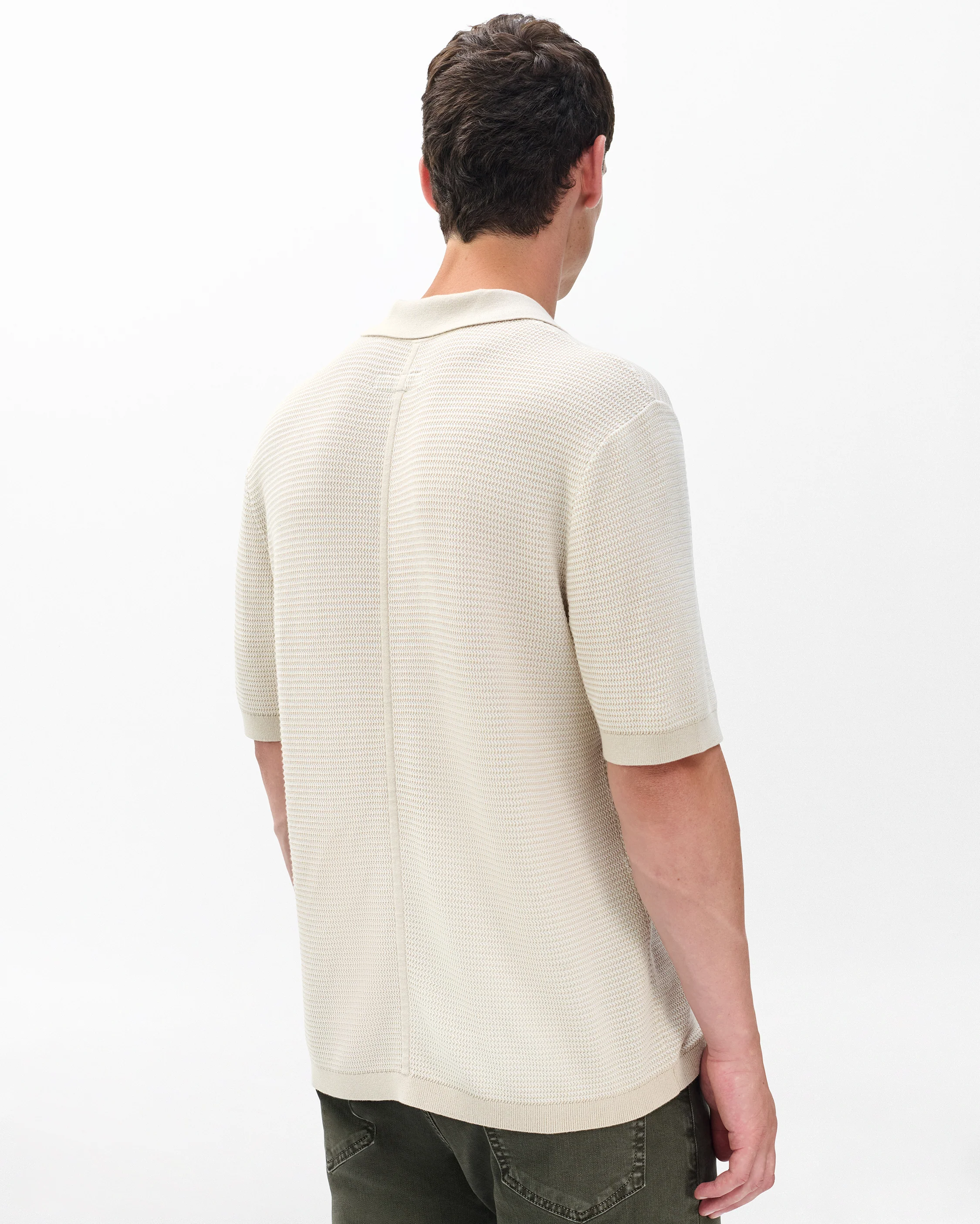Harvey Knit Johnny Collar Polo - Image 6