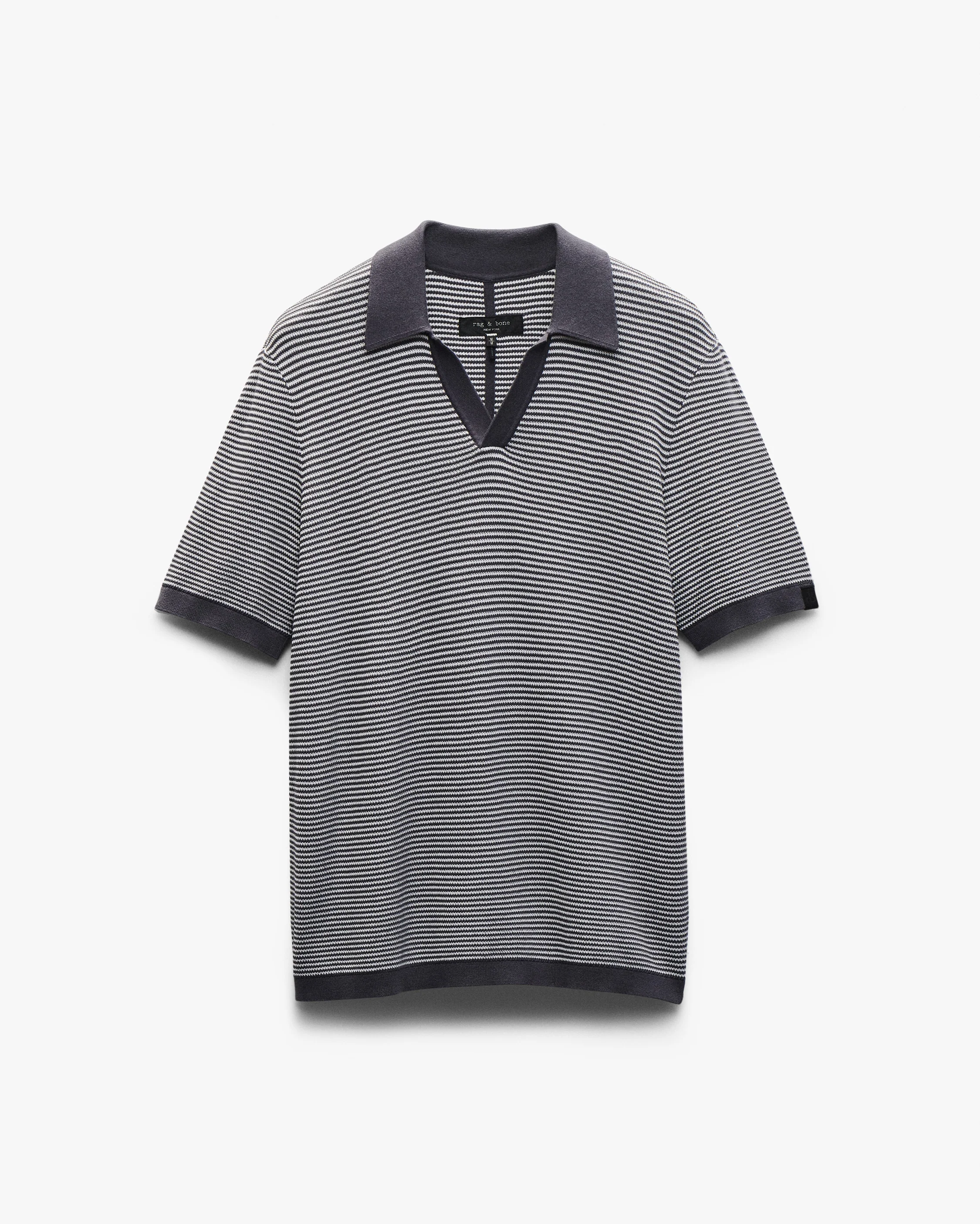 Harvey Knit Johnny Collar Polo - Image 2