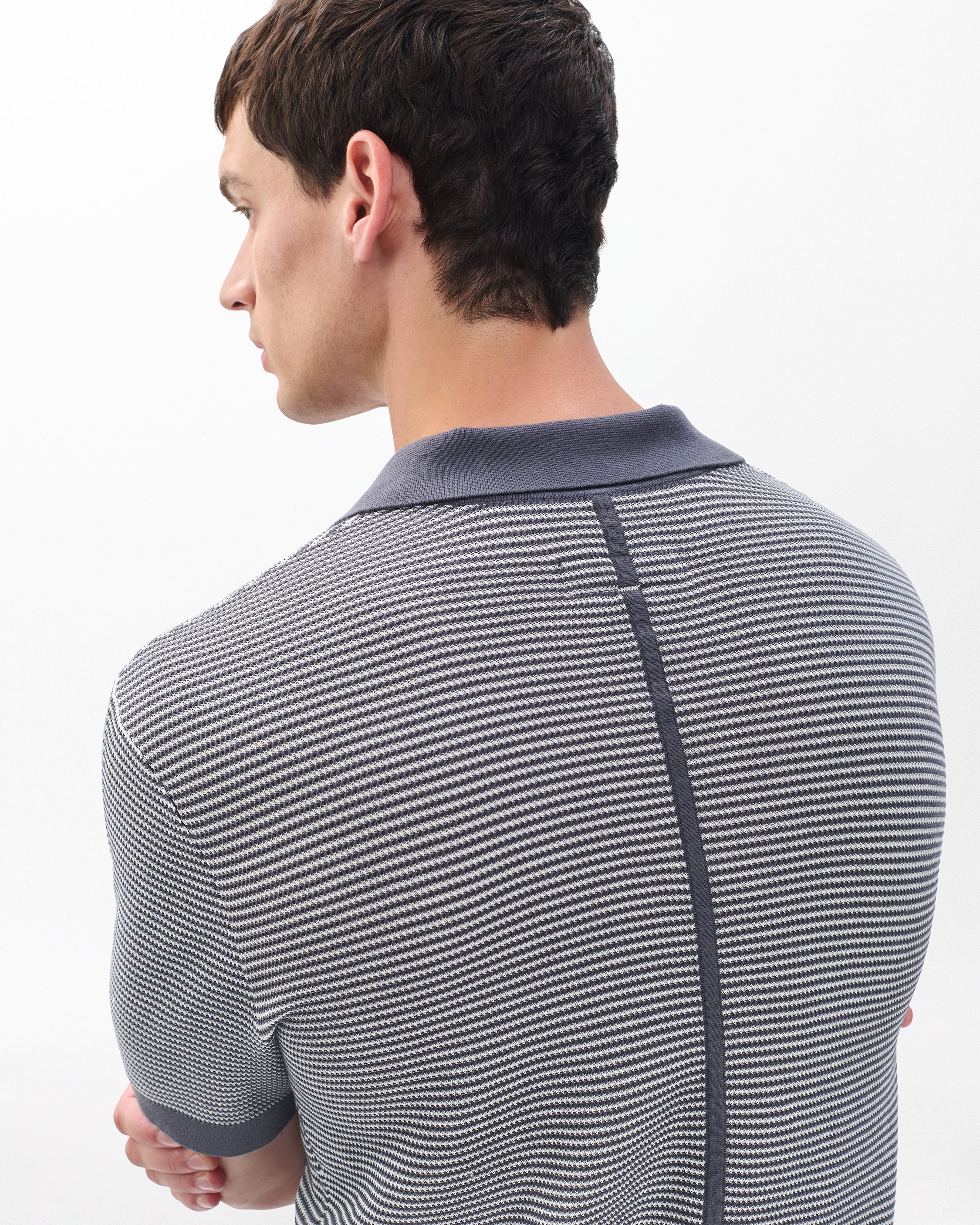 Harvey Knit Johnny Collar Polo - Image 5