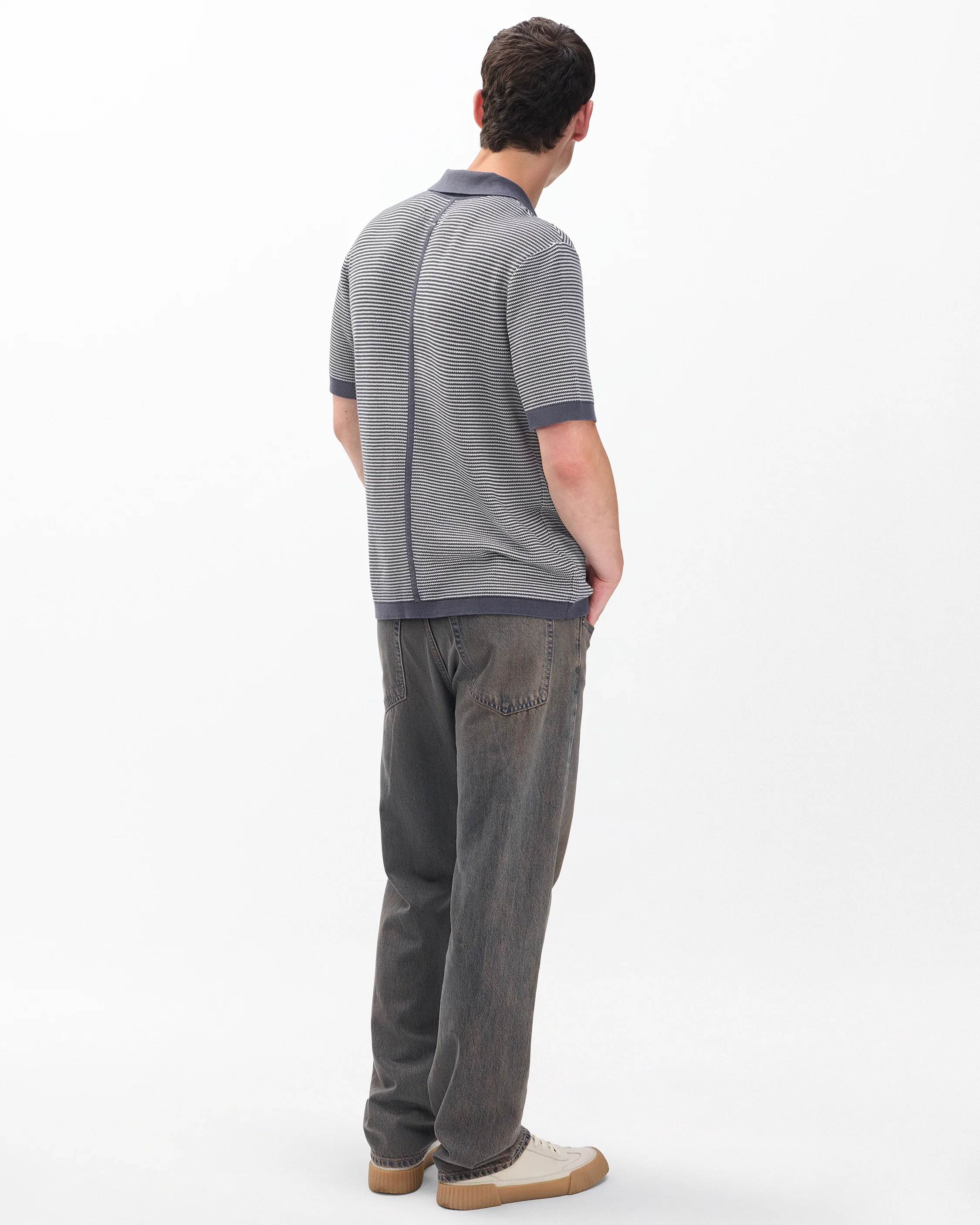 Harvey Knit Johnny Collar Polo - Image 6