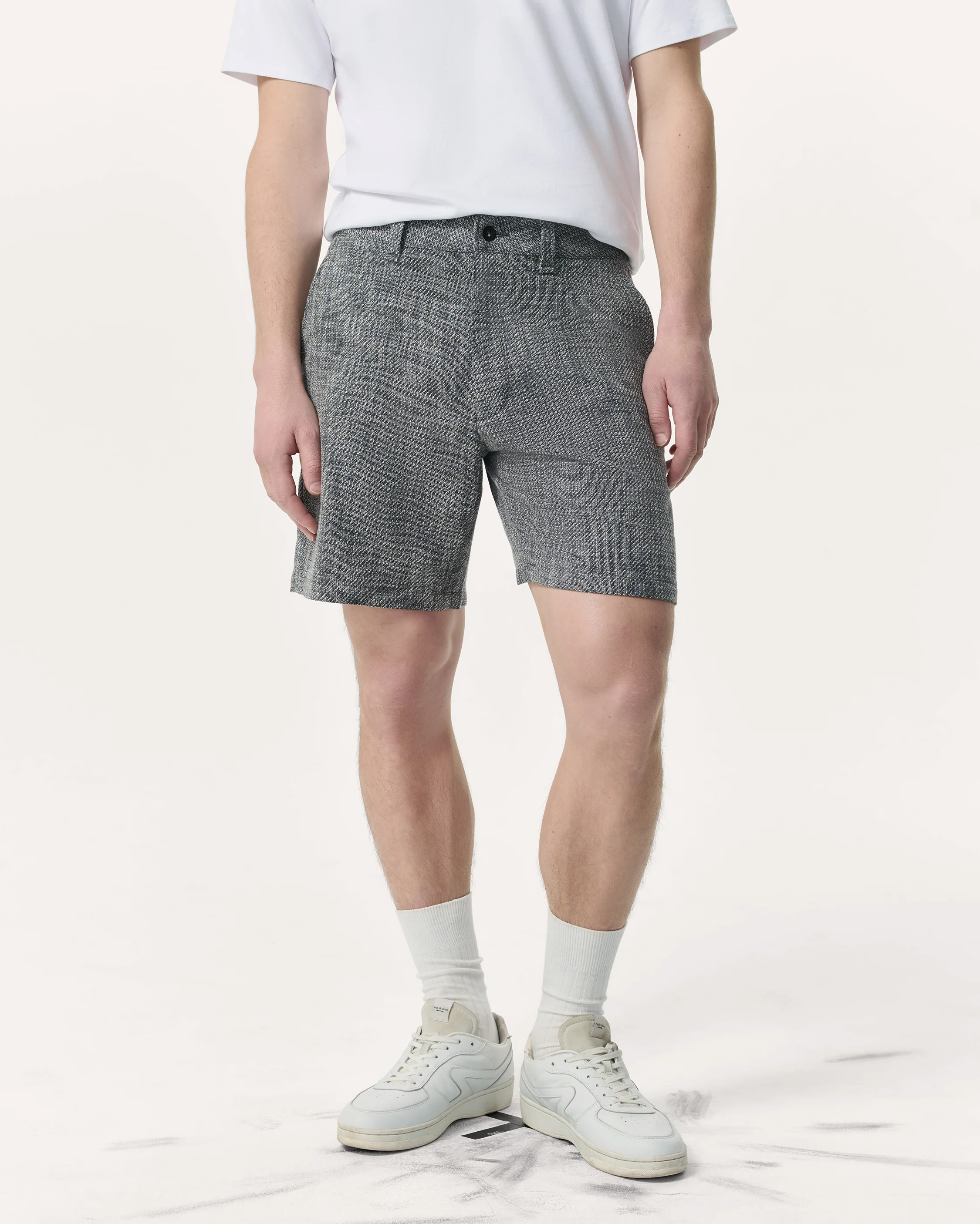Haydon Straight Fit Italian Tweed Shorts - Image 3