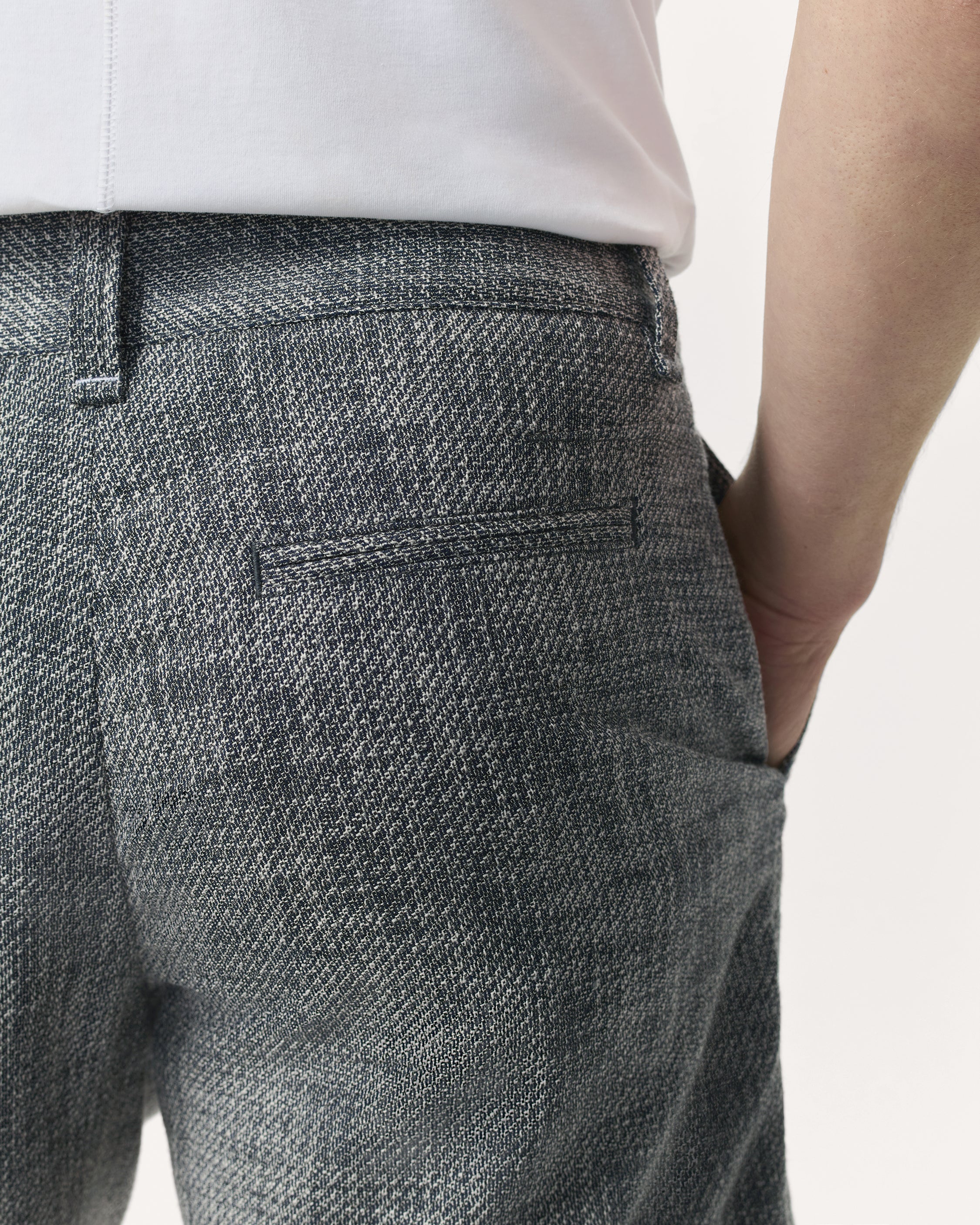 Haydon Straight Fit Italian Tweed Shorts - Image 6