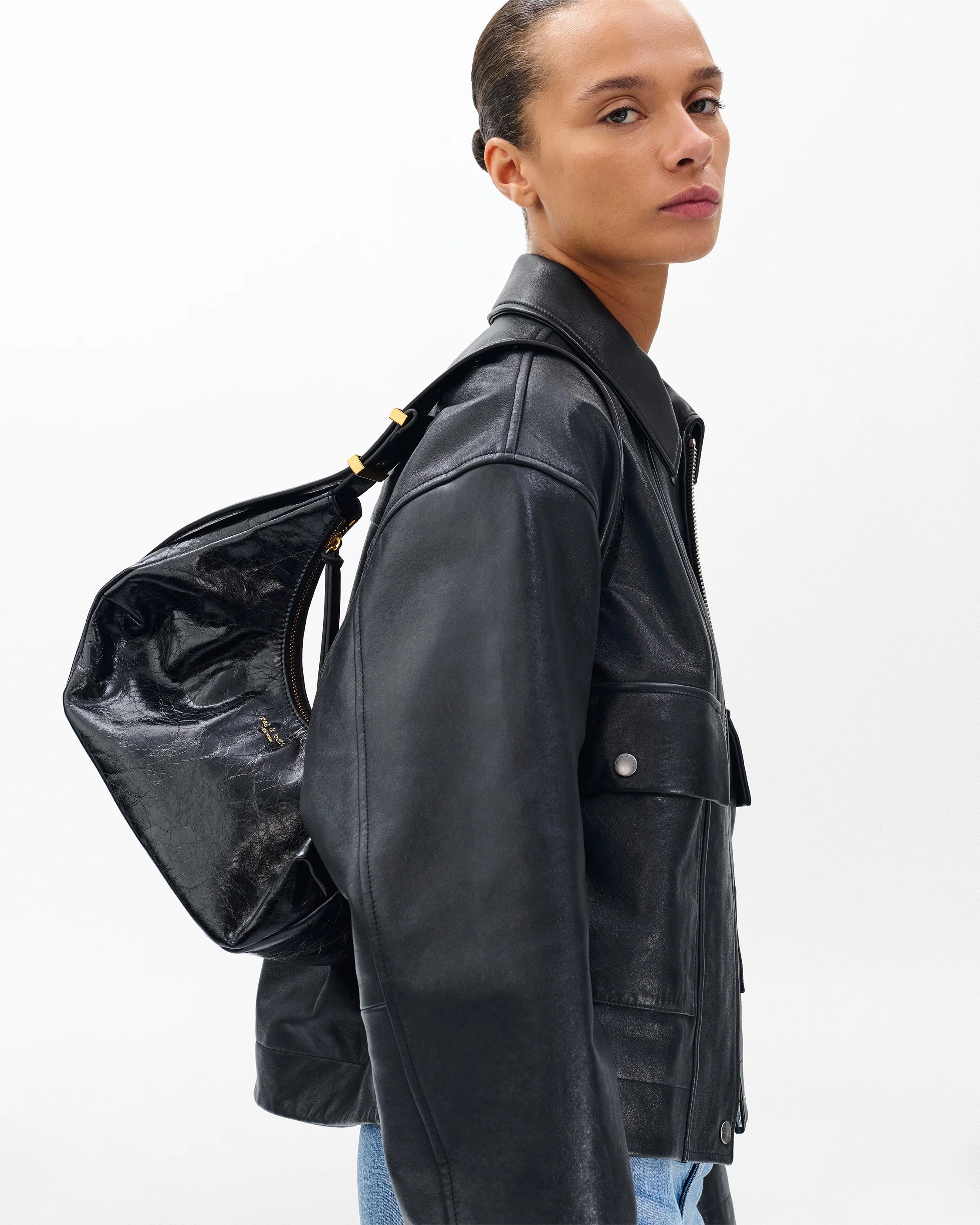 Hudson Leather Hobo - Image 2