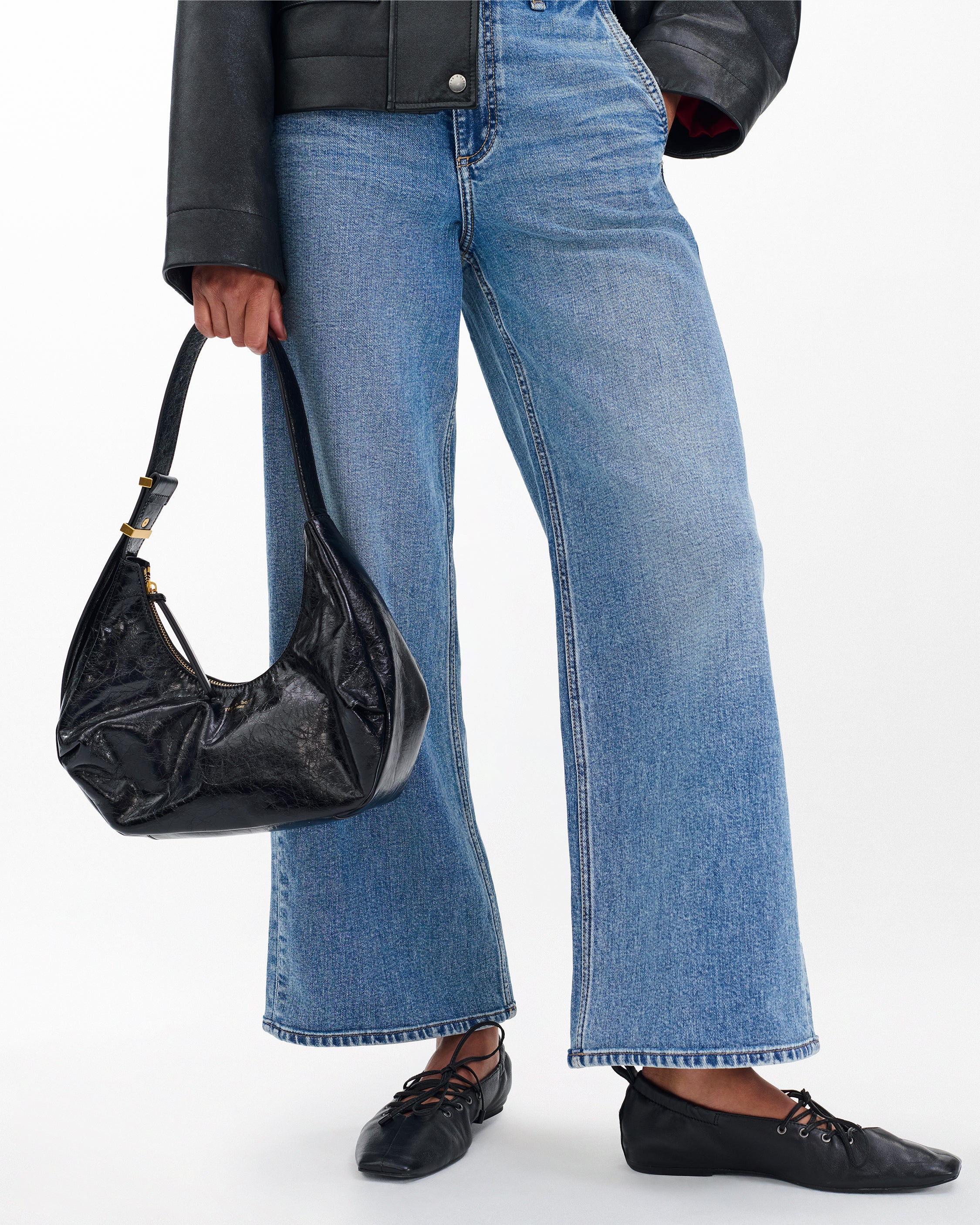 Hudson Leather Hobo - Image 3